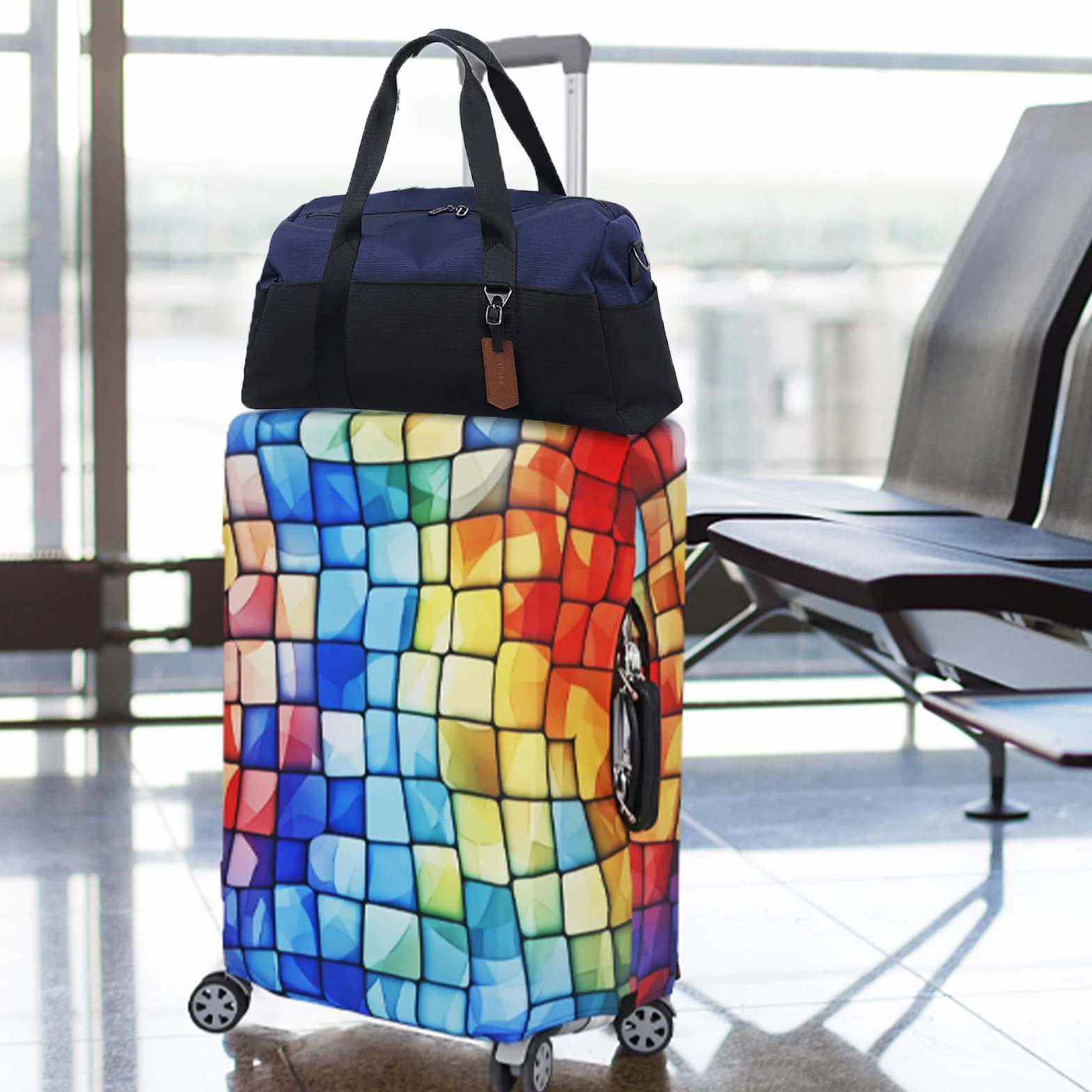 Housses de Valise Élastiques Compatibles 18-32 Pouces, Protection Lavable pour Valise