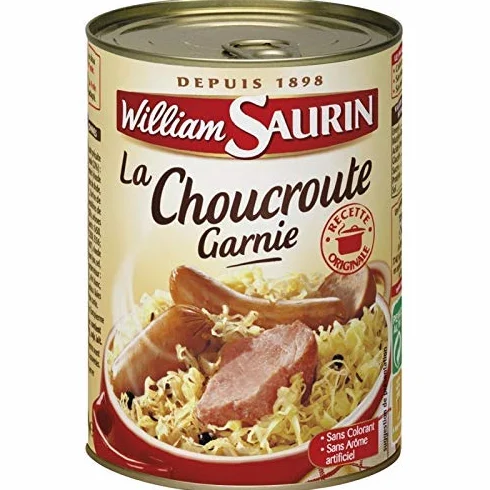 WILLIAM SAURIN - Choucroute Garnie 400G - ( Lot De 4 )