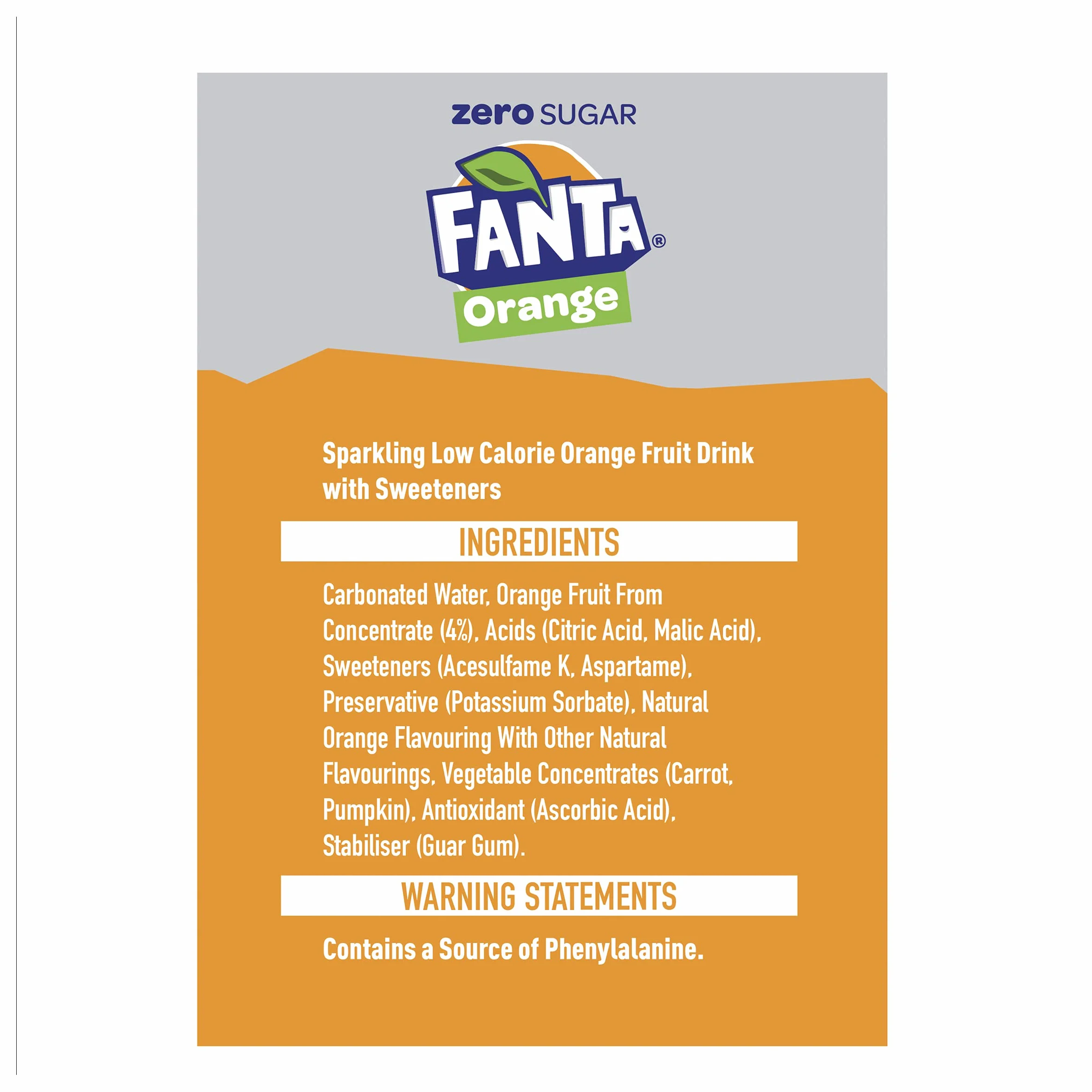 Fanta Boisson orange douce du zéro 330 ml (24 boîtes)