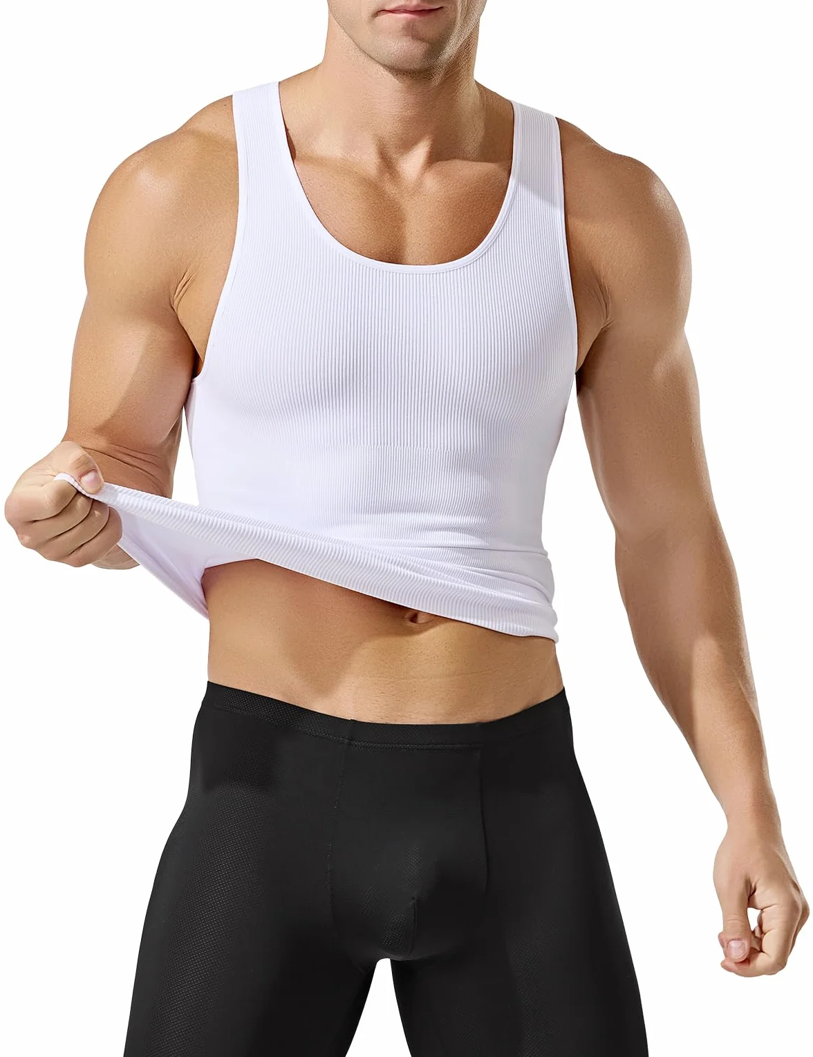 Arjen Kroos Débardeur de Compression Homme Gainant Shape Power Sous-Vêtements