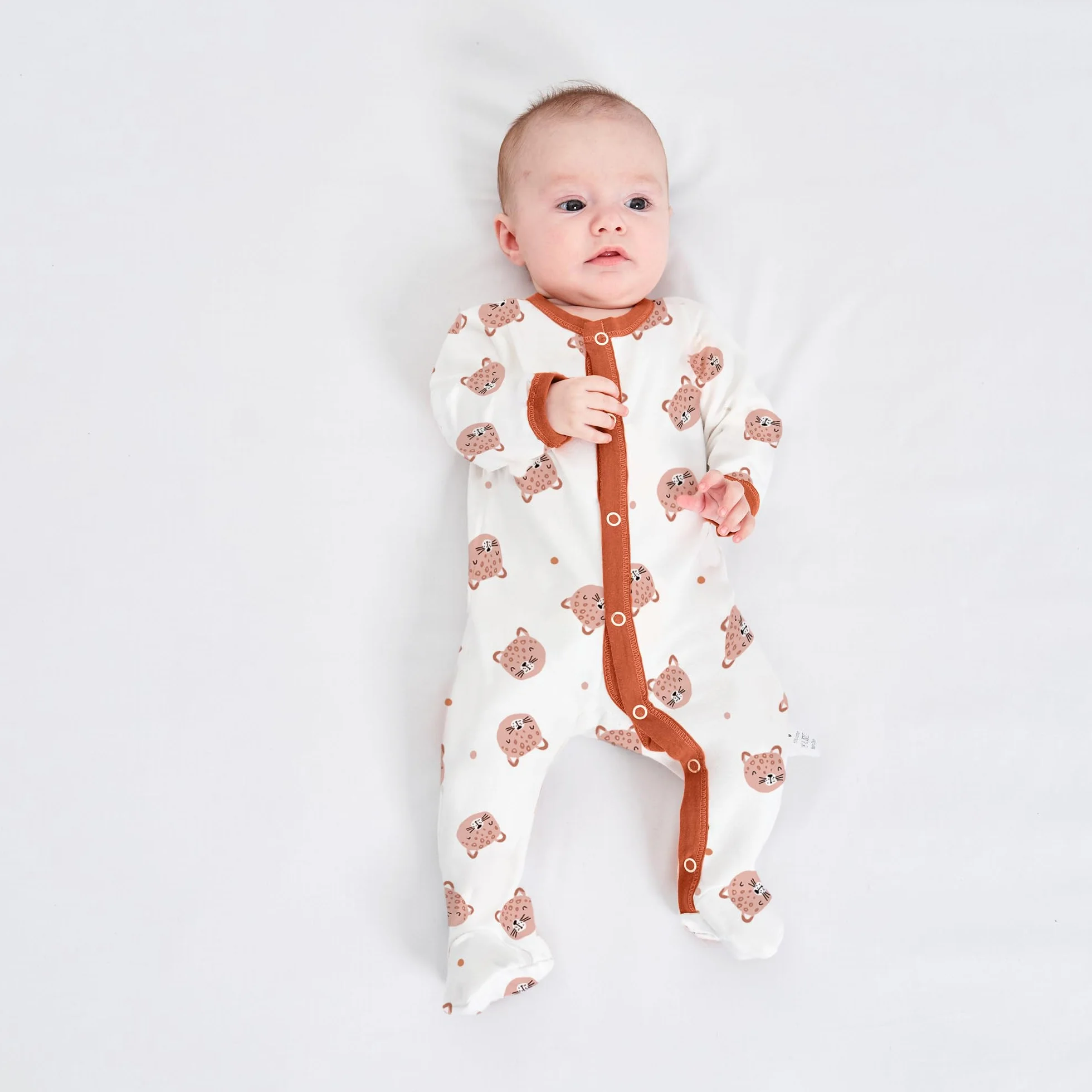 Barboteuses bébé Pyjama Sac de Couchage en Coton avec Pieds Miracle Baby GR. 56 62 68