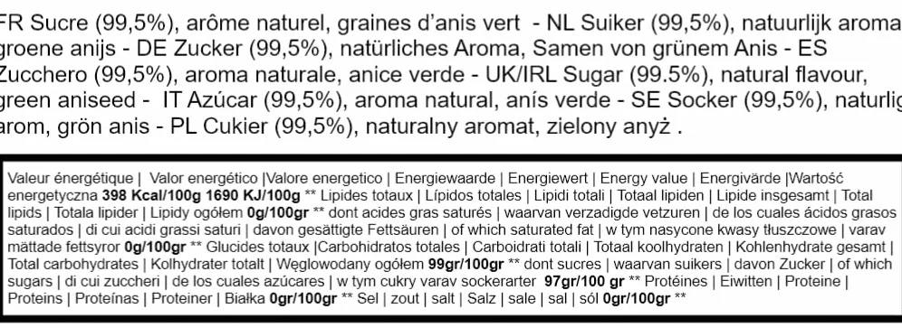 Anis de Flavigny Bonbons à l'anis Boîte Ovale 50 g Fleur d'oranger