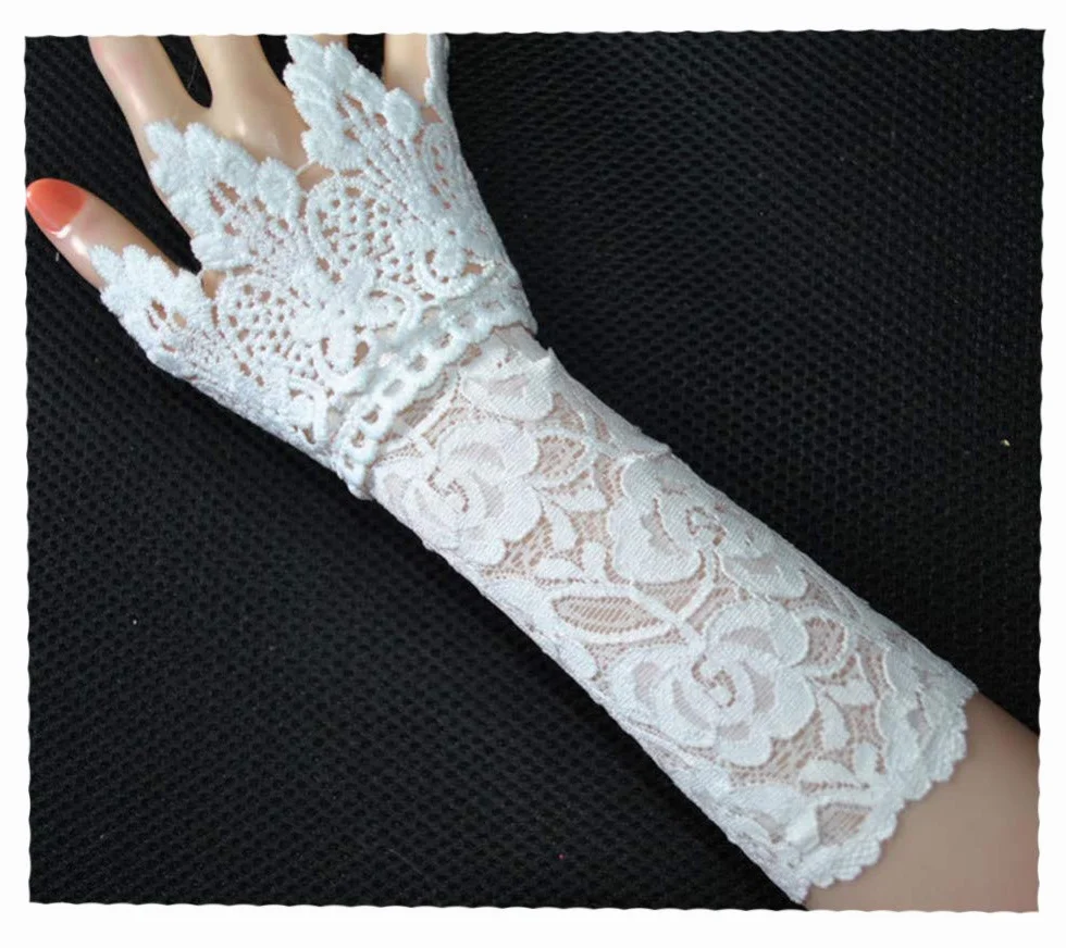 Découpe de Dentelle Crochet Fausse Manche Décorer Trompette Poignets Enfants Poignet en Dentelle, Gris - Taille Unique