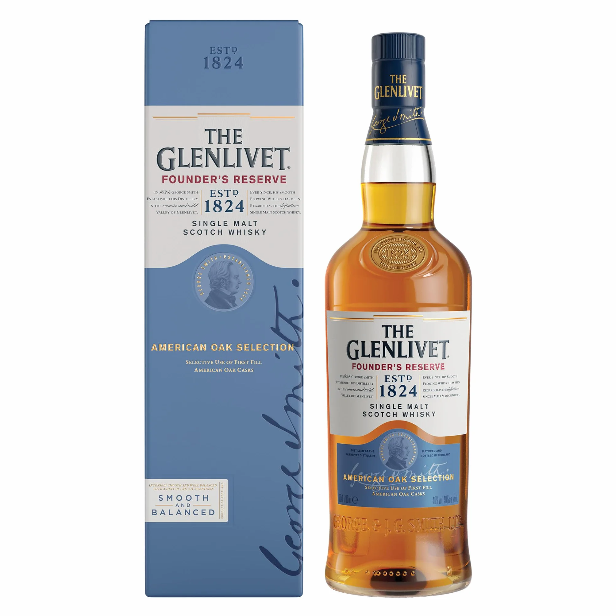 THE GLENLIVET Founder's Reserve Whisky Ecossais Single Malt - 40%, 70cl