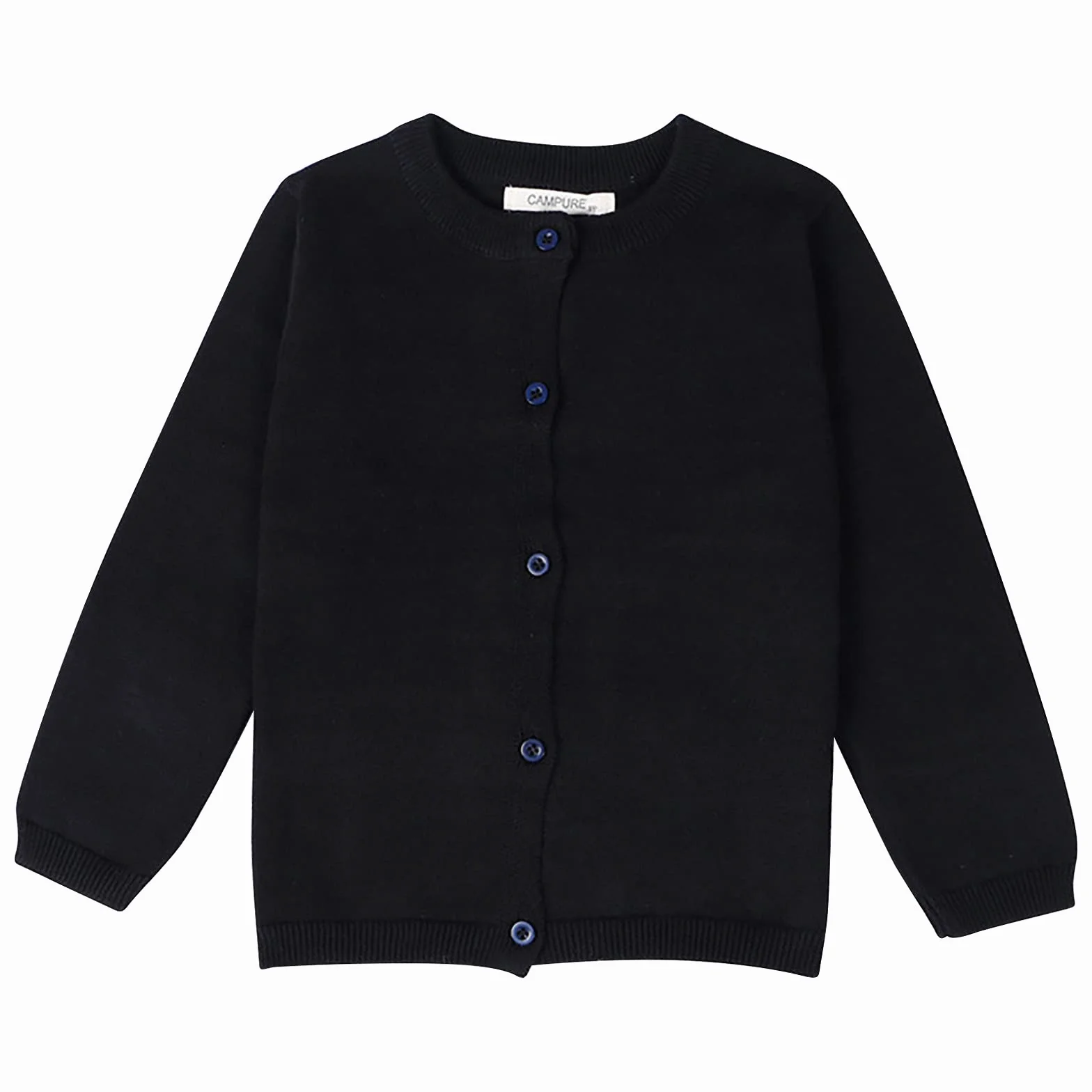 Pulls et Gilets Bébé Fille Garcon 1-6 Ans Cardigan Unie Boutonnée Enfant Manteau Manche Longue Vêtements Uniforme Scolaire