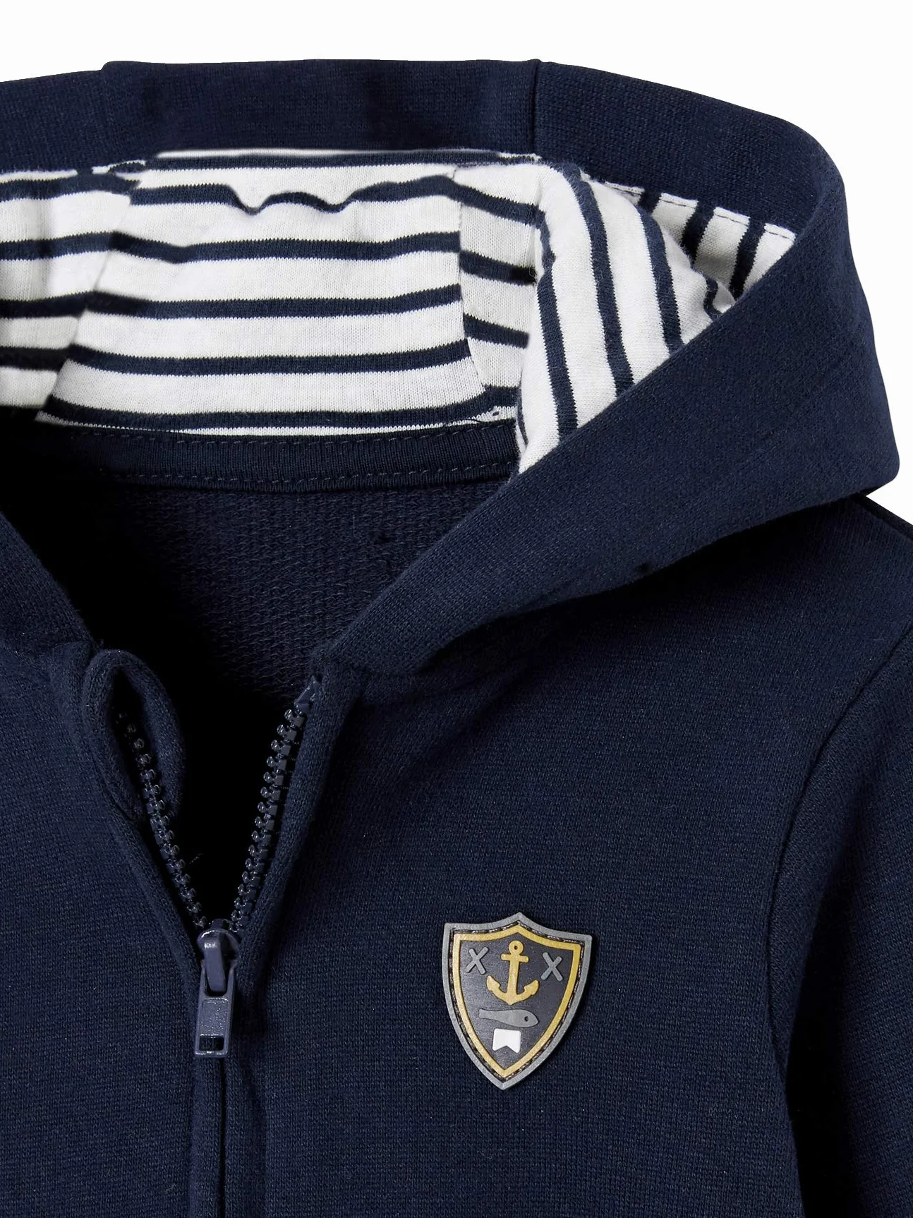 VERTBAUDET Sweat zippé à capuche pour bébé garçon