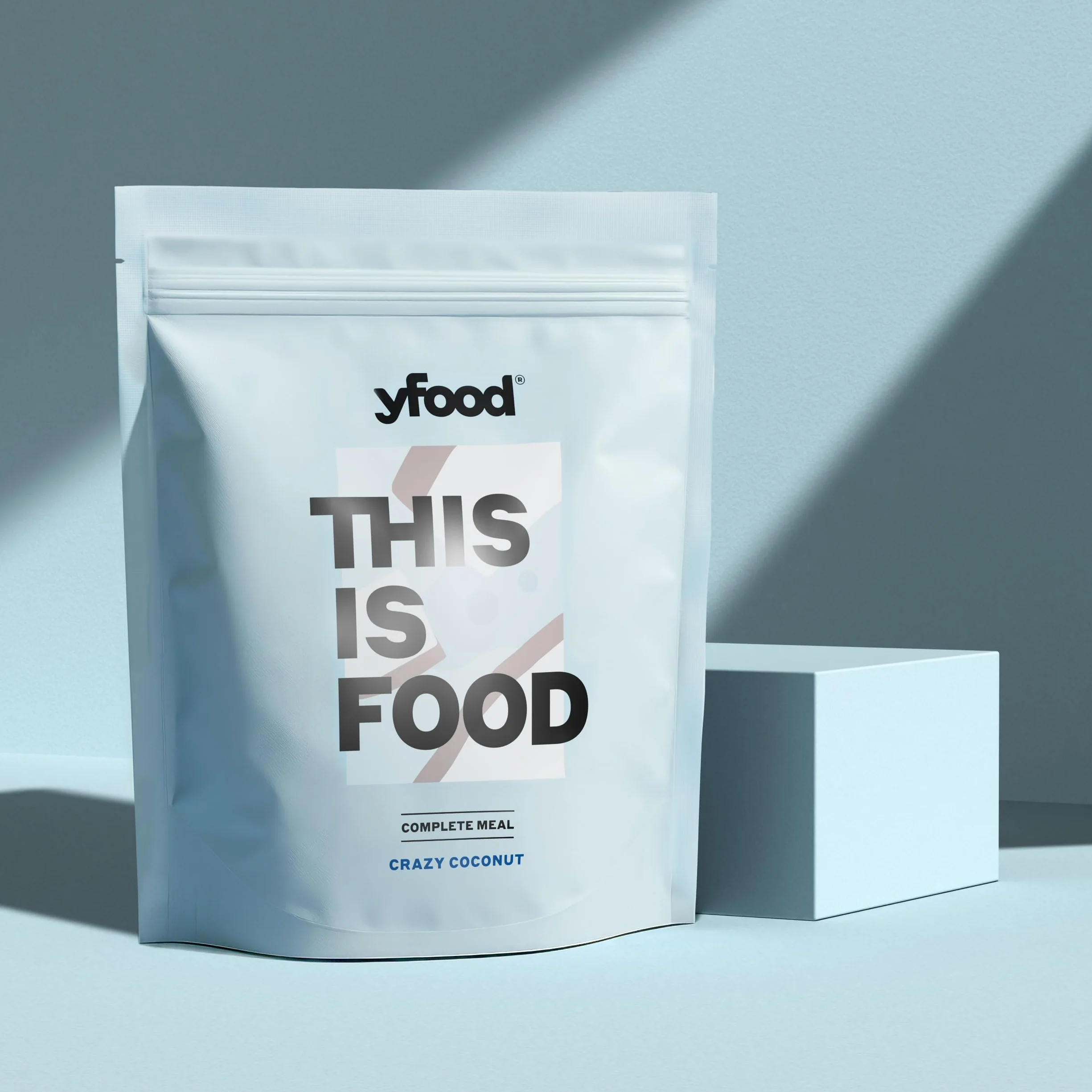 yfood Poudre de noix de coco crazy - Délicieux repas à boire pour les déplacements - Poudre de 25 g de protéines, 26 vitamines et minéraux - Saveur : noix de coco
