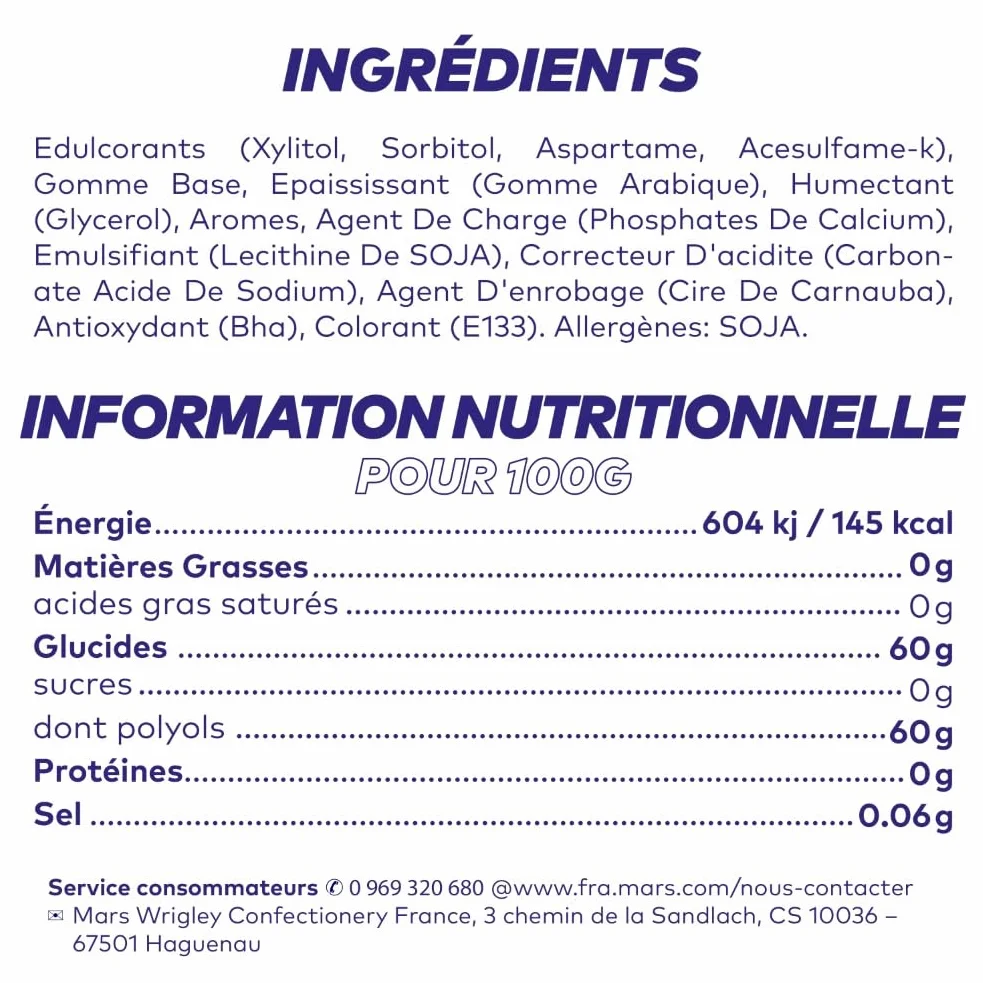 FREEDENT WHITE Chewing Gum Sans Sucre Goût Menthe Verte 30 Paquets 300 Dragées 420g