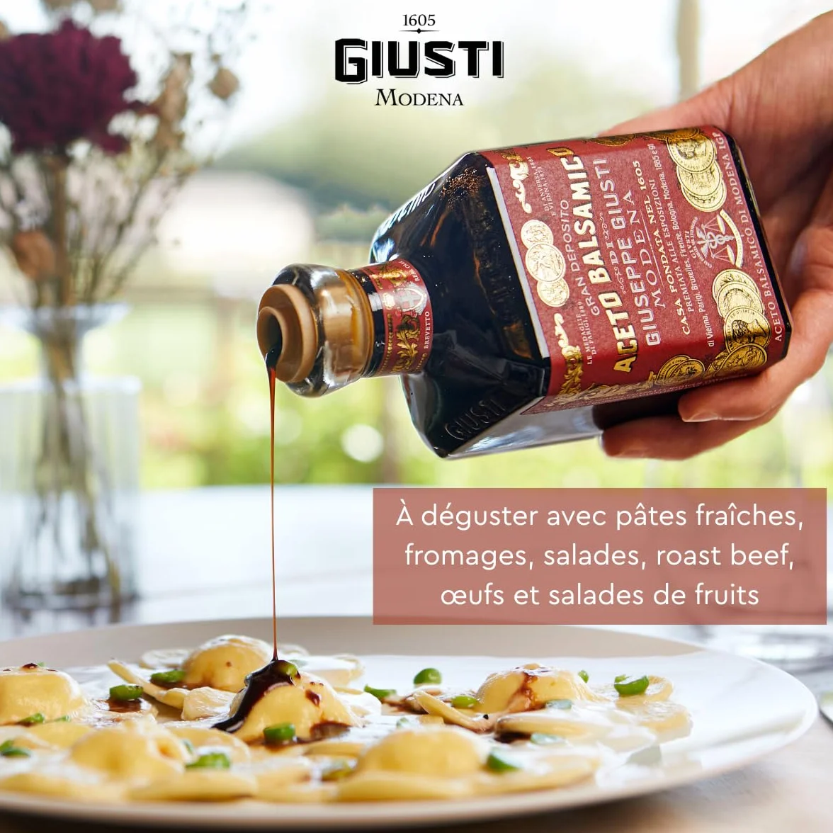 Giusti - Vinaigre Balsamique de Modène IGP 3 Médailles d'or - 250ml Cubica