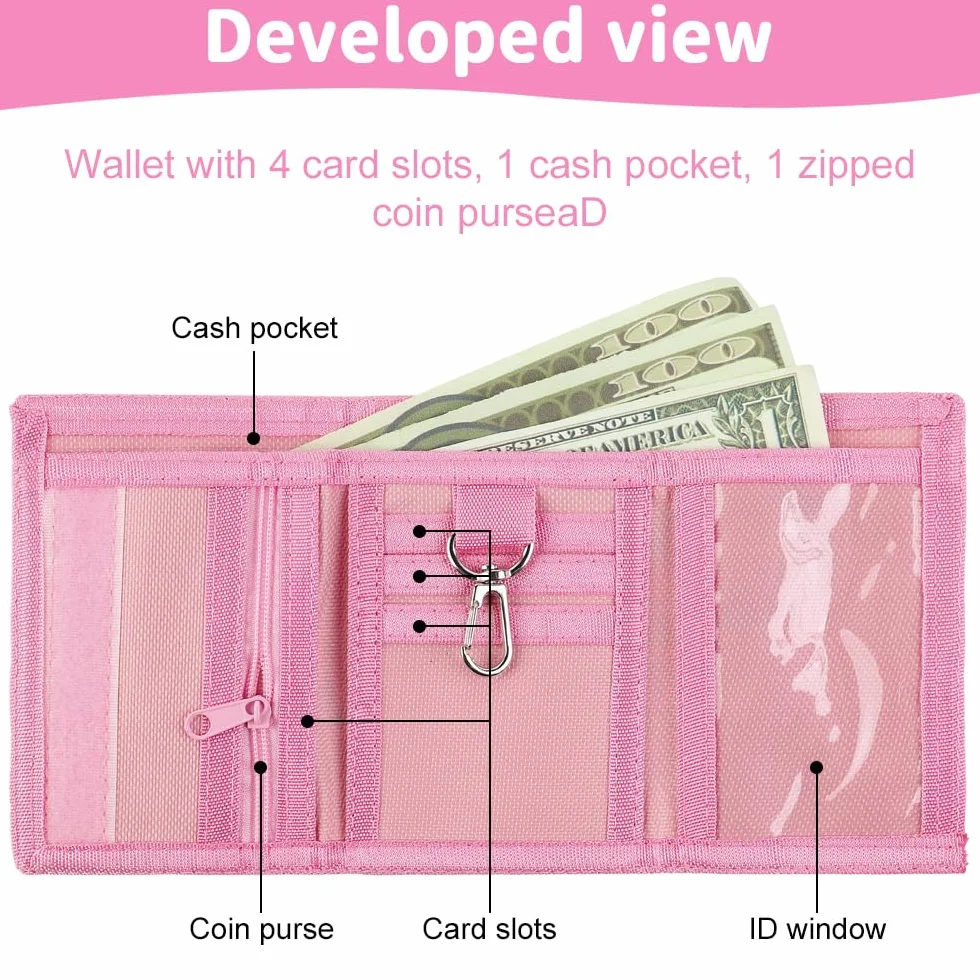 Pochette tour de cou pour enfants Arc-en-ciel 25 x 9 x 2.5 cm