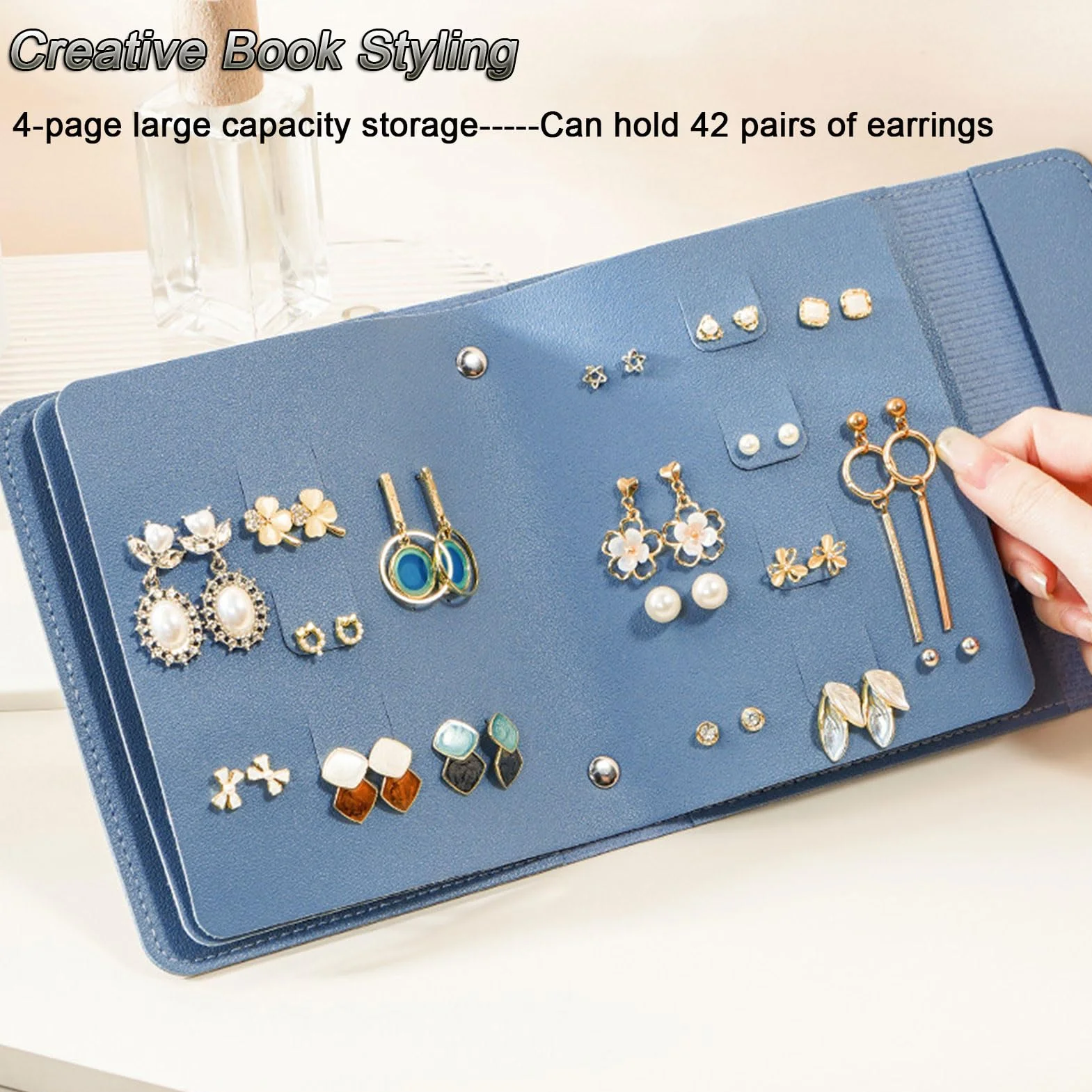 ZHIERNA Boîte à bijoux Rangement pour Boucles d'oreilles Organisateur Étui