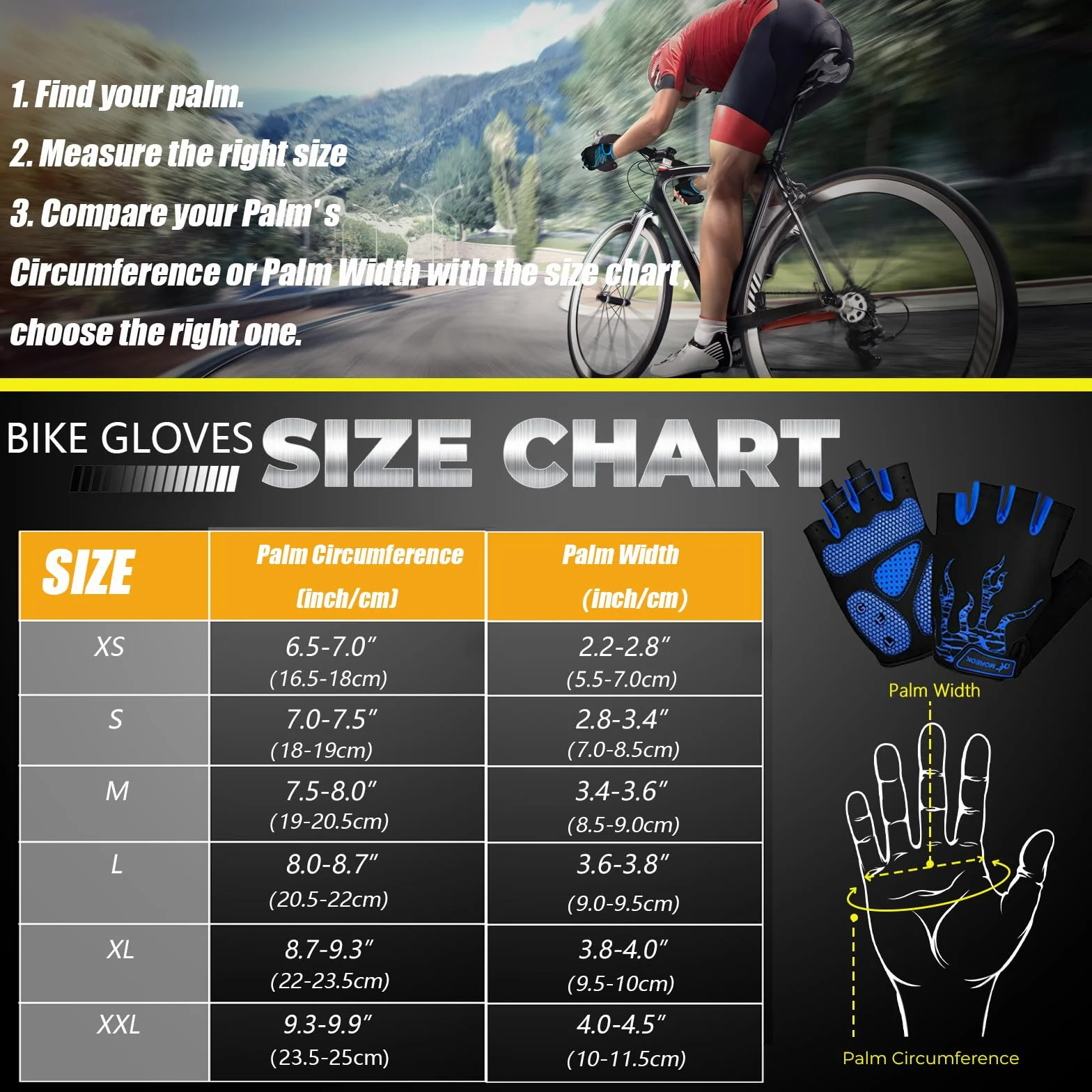Gants de Cyclisme Été Homme Femme Antichoc Respirants Demi-Doigts Antidérapants Séchage Rapide VTT Route Plein Air