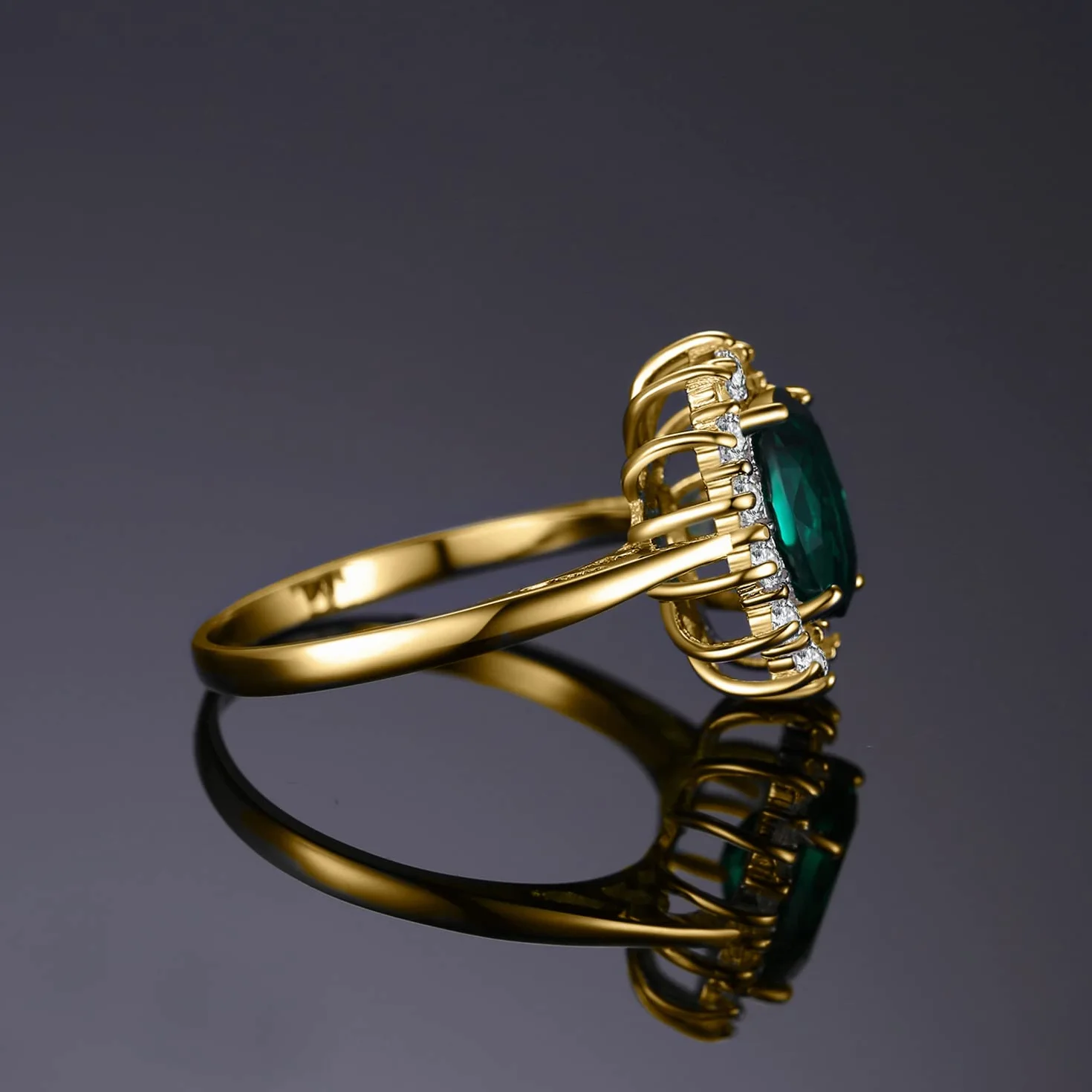JewelryPalace Bague Femme Pierre Améthyste Péridot Grenat Citrine Topaze Argent 925 Plaqué Or Jaune Plaqué Or Rose Vintage
