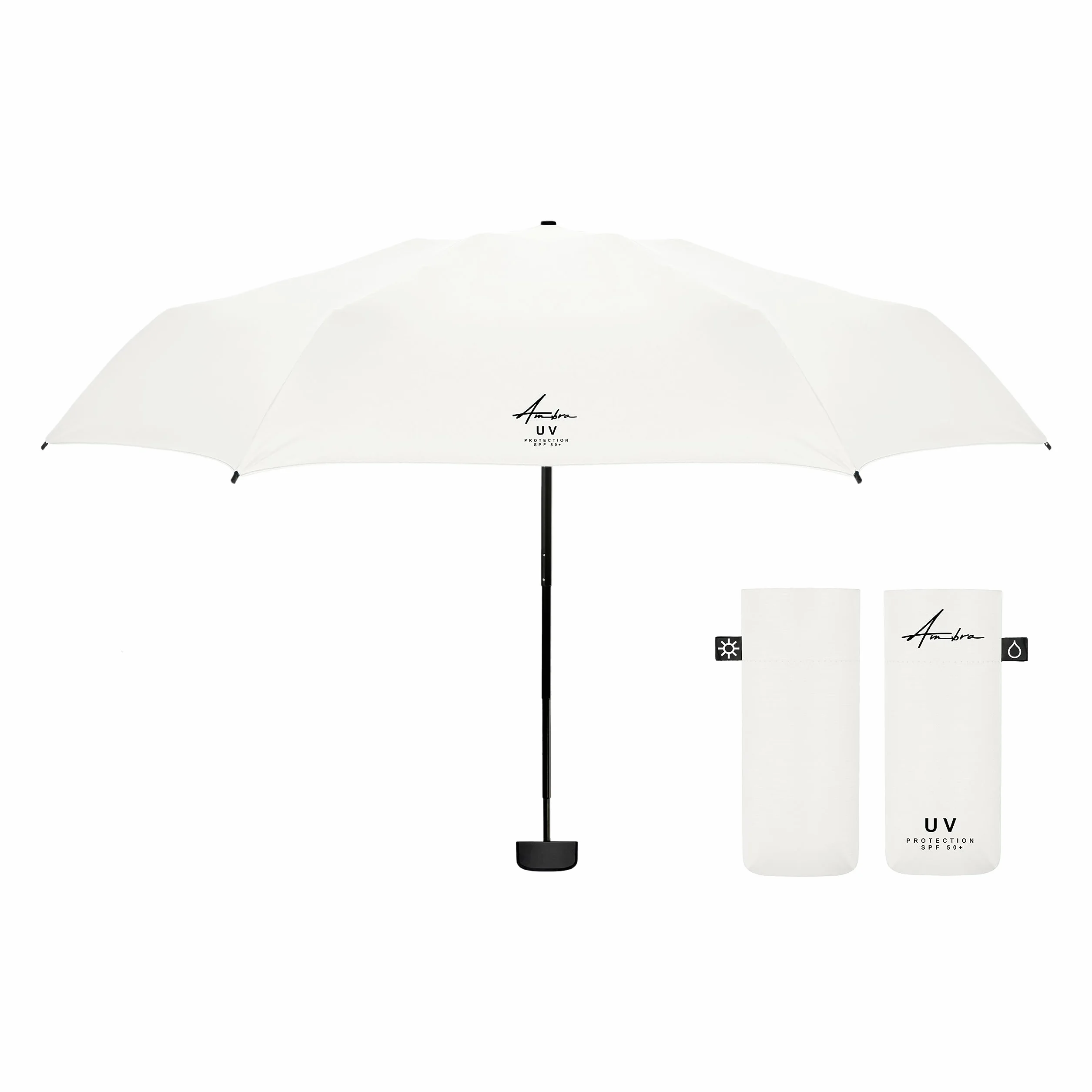 Parapluie pliant compact anti UV pour femmes hommes