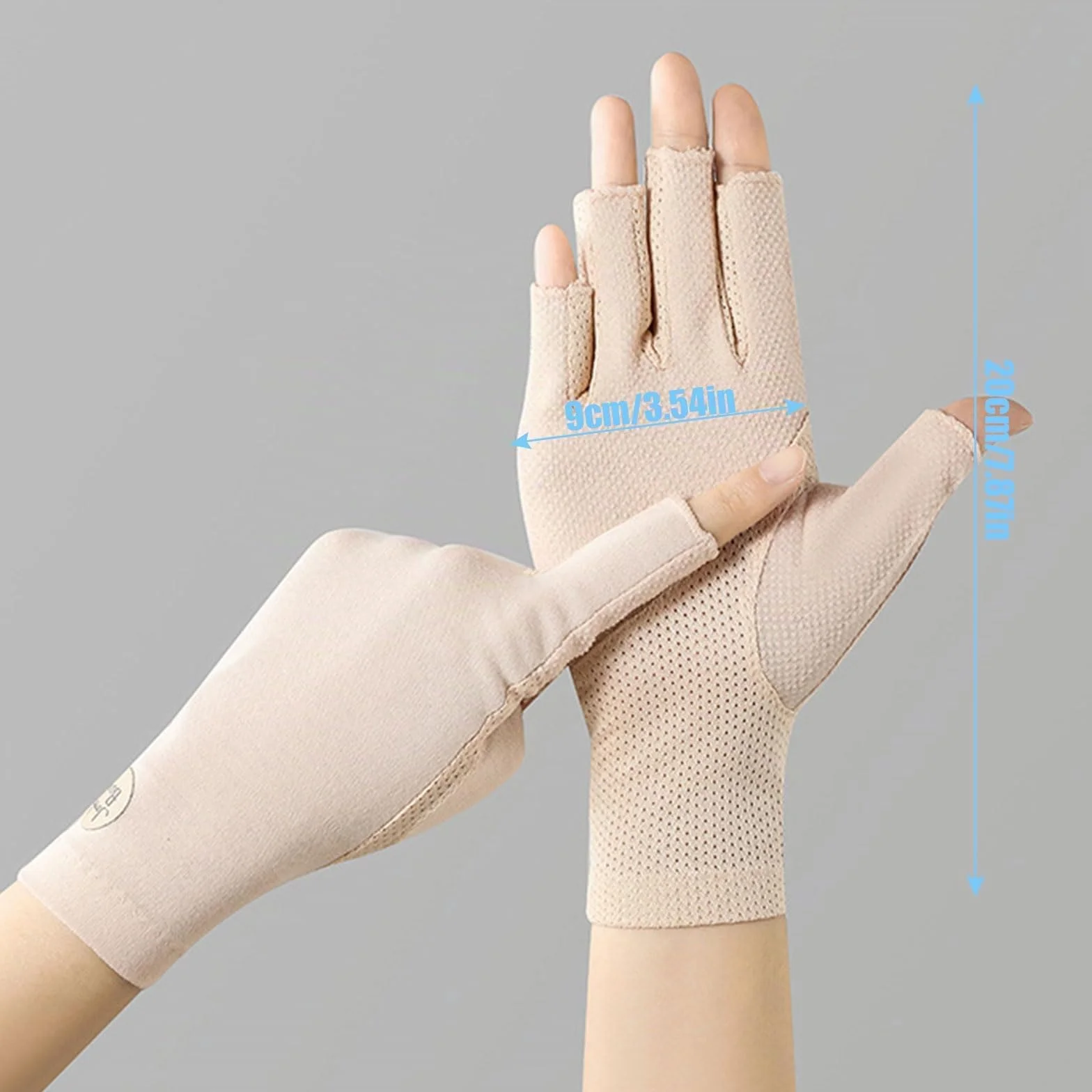 Gants de conduite d'été femme protection UV antidérapants ongles en gel équitation cyclisme