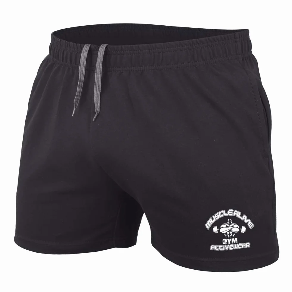 Short Terry Coton Hommes Musculation Gym