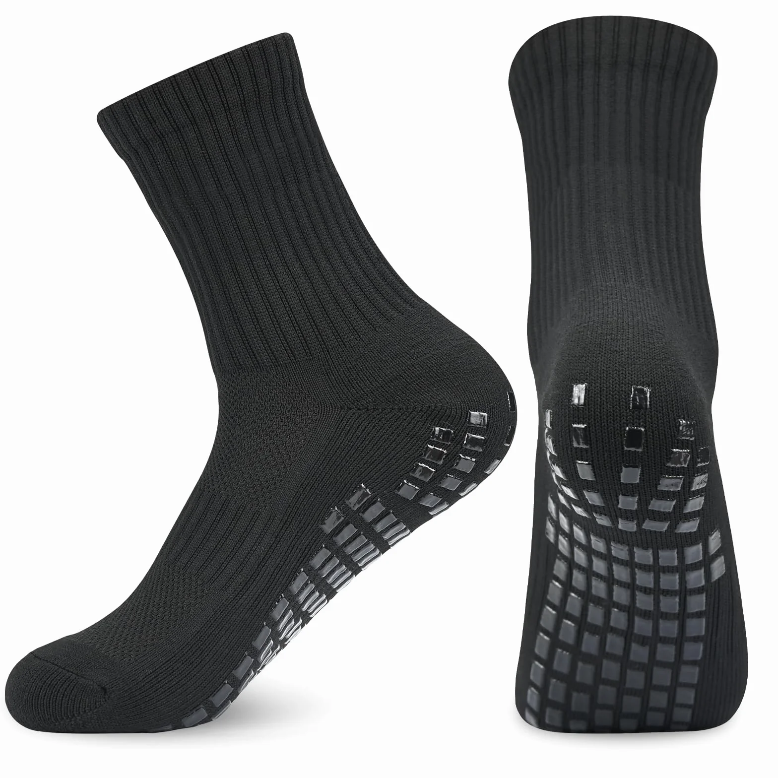 Chaussettes de football antidérapantes pour enfants, lot de 3 paires, tailles 31-34/35-38