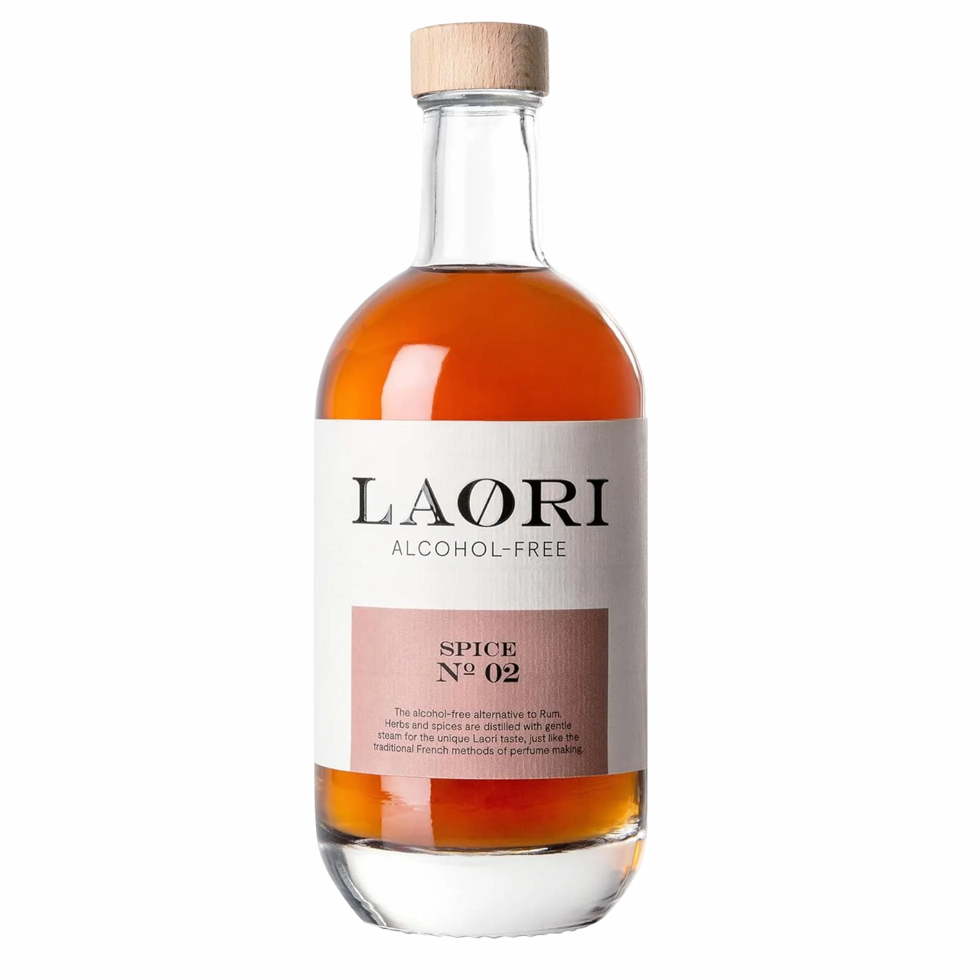 Épice Laori No 02 | Alternative sans alcool au rhum | Végétalien, faible en calories et sans sucre | Les meilleures plantes sans arômes artificiels | Parfait pour les longsboissons sans alcool