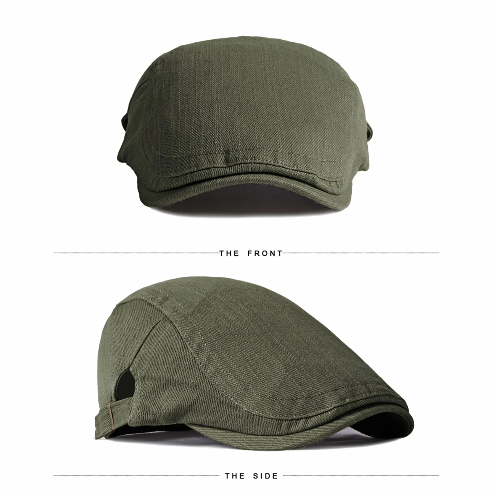 Béret Homme Femme Respirant Casquette Plate Ancien Conduite Golf Chapeau Gavroche Réglable Vintage Gatsby Ivy Cap Printemps Été Automne