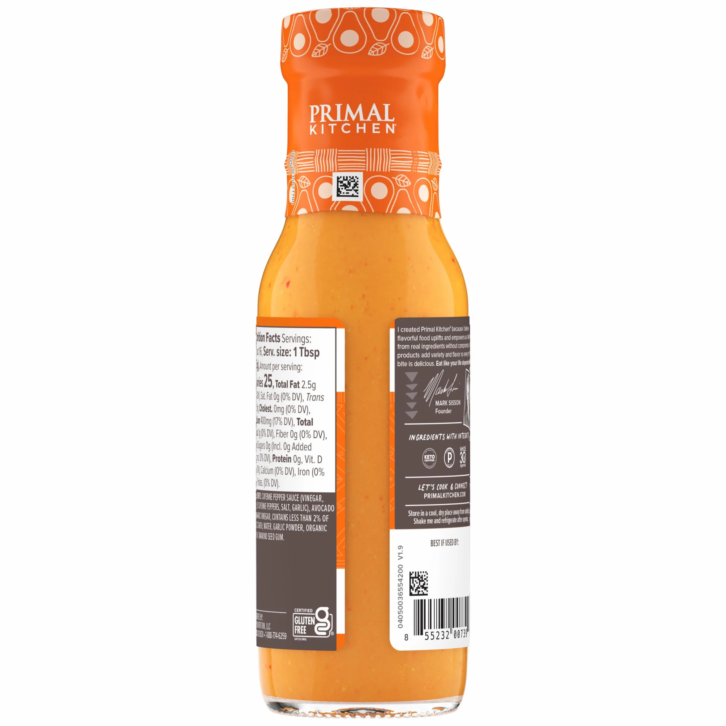 Primal Kitchen, Sauce Buffalo, 8.5 Ounce