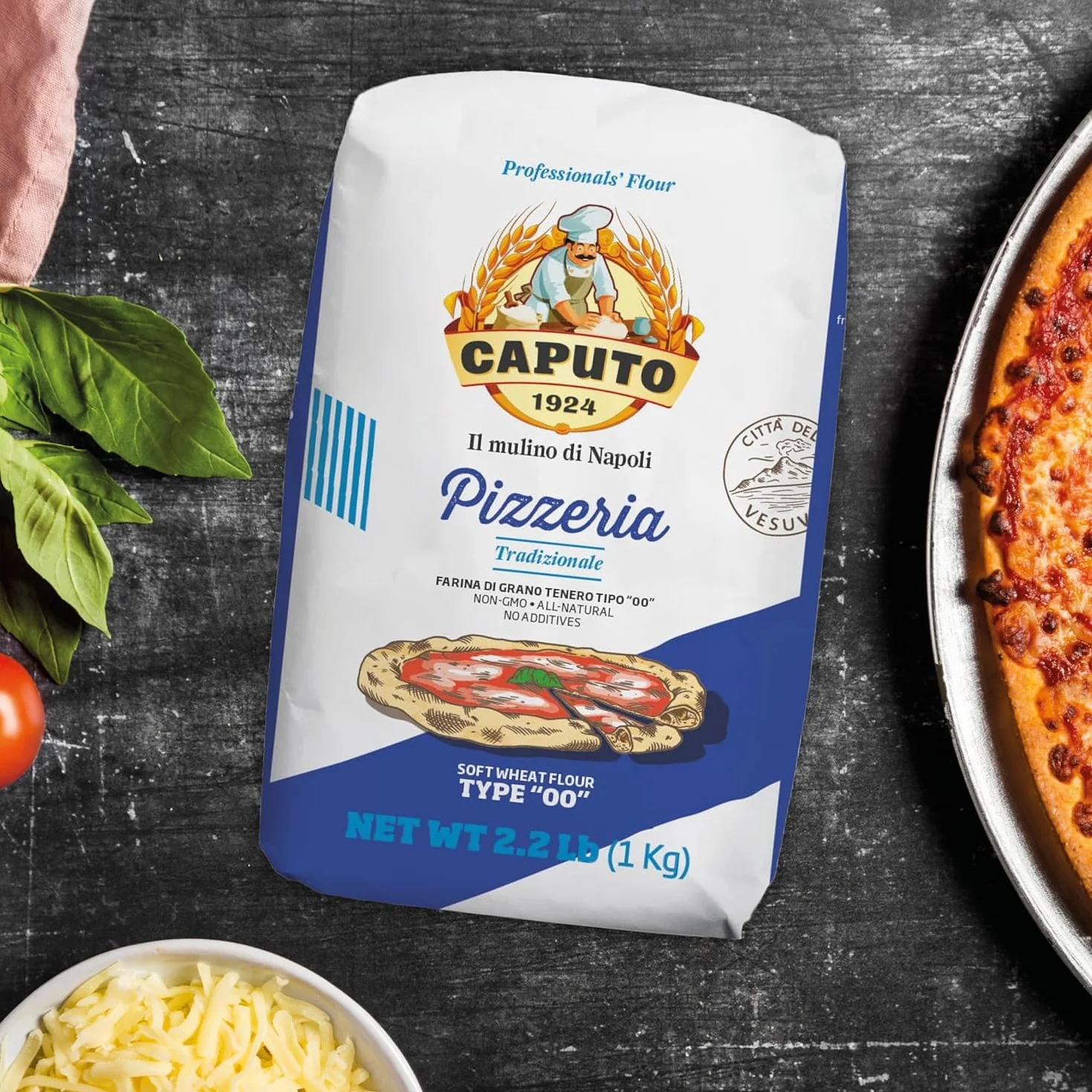 Molino Caputo 10 x 1 kg Pizzeria I Farine à pizza Tipo 00 de Naples I La farine à pizza de renommée mondiale de Bella Italia
