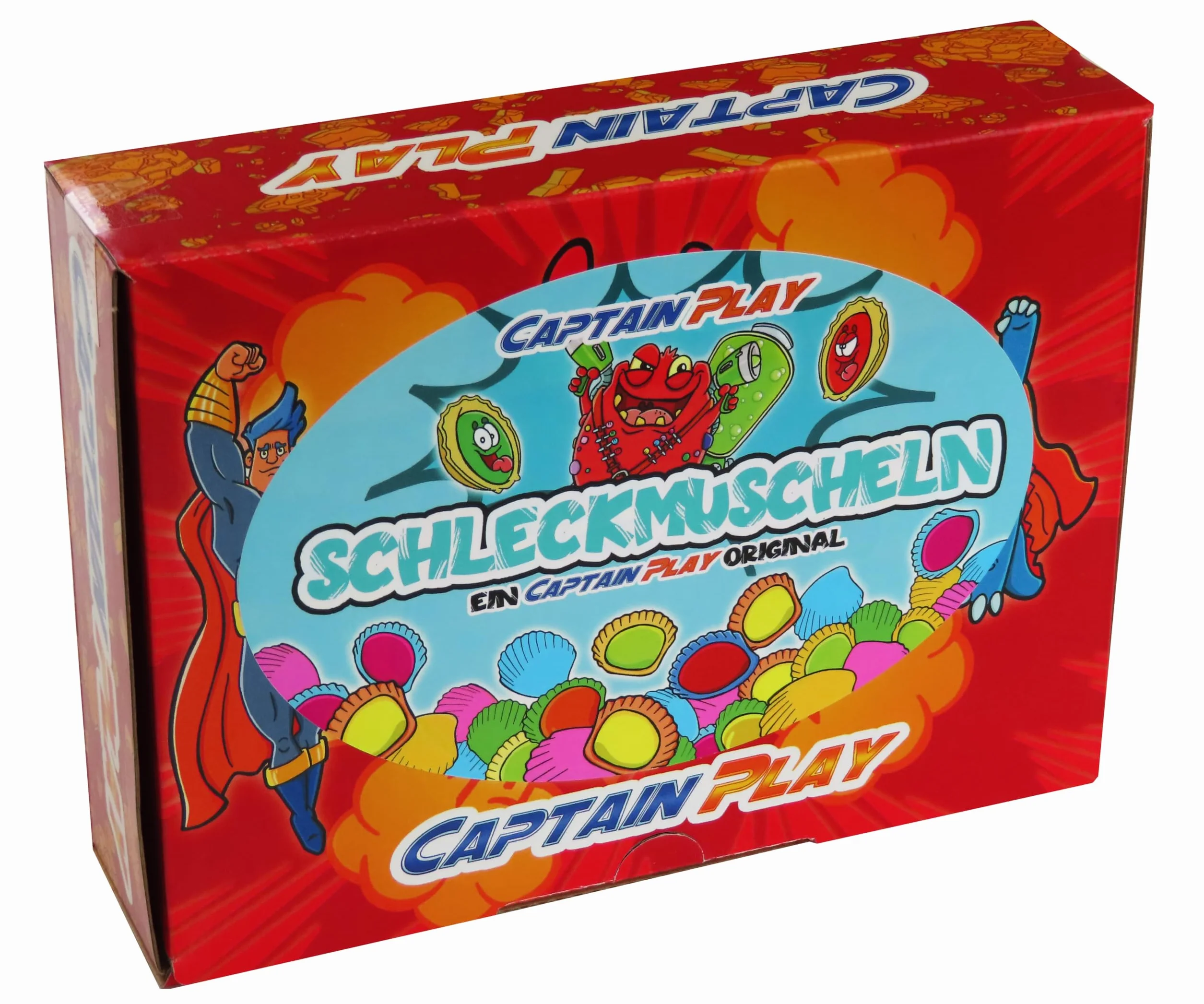 CAPTAIN PLAY Promo Pack Bonbonnière avec 25 Palourdes de Bonbon en emballage individuel