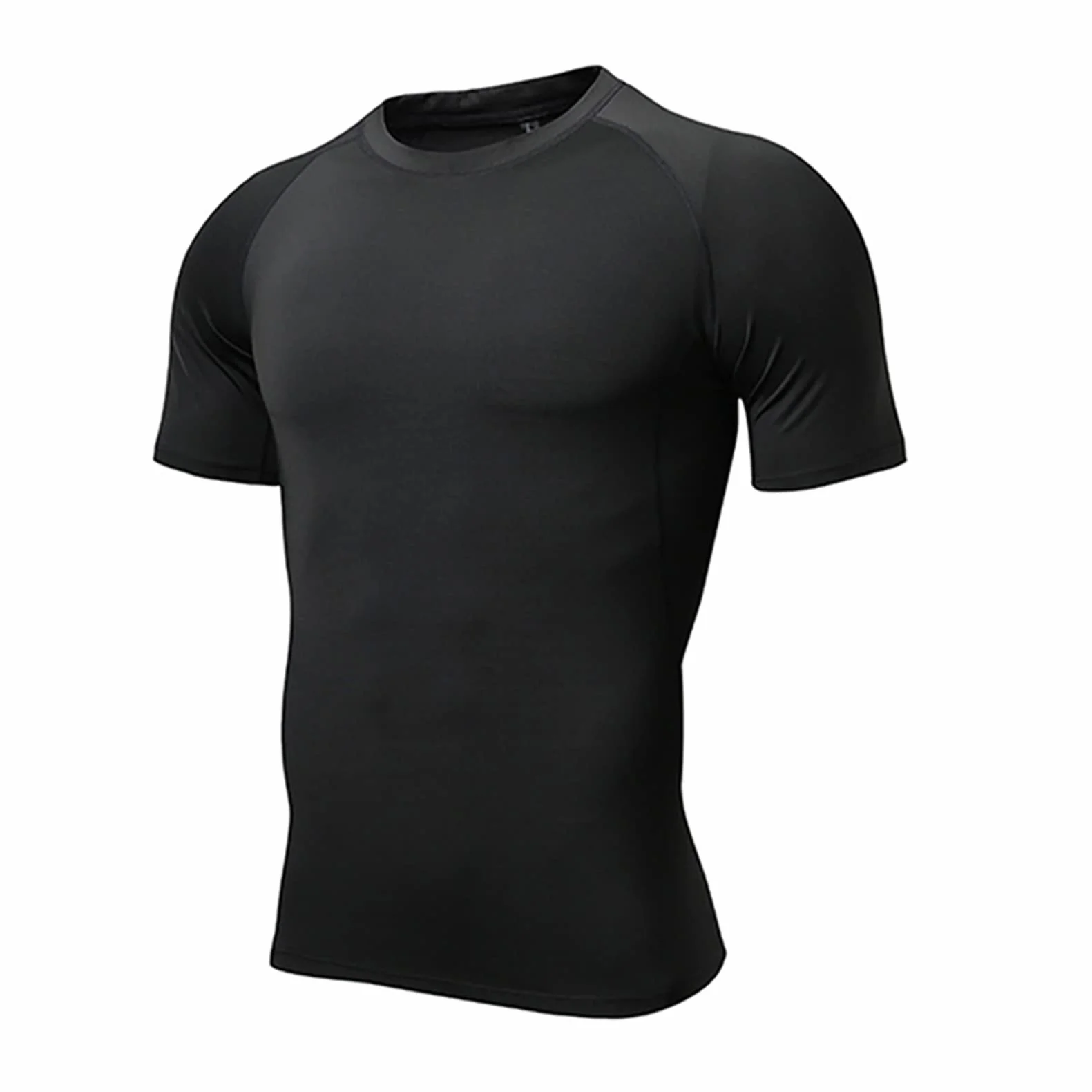 T-Shirt de Sport Homme Respirant Séchage Rapide Athlétique Manches Courtes Entraînement Courir Gym
