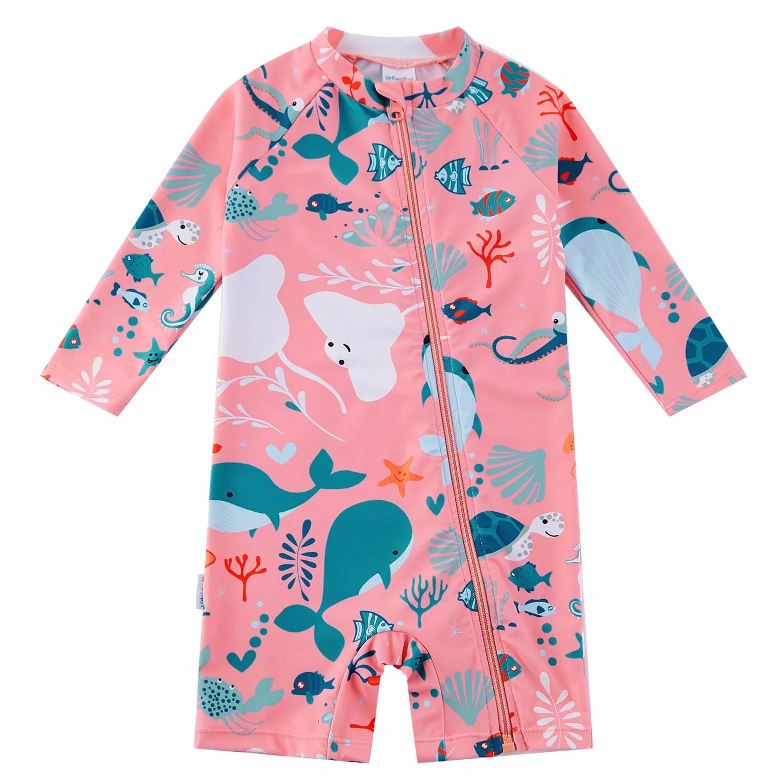 upandfast Maillot de Bain Bébé Une Pièce UPF 50+ Protection Solaire Zip