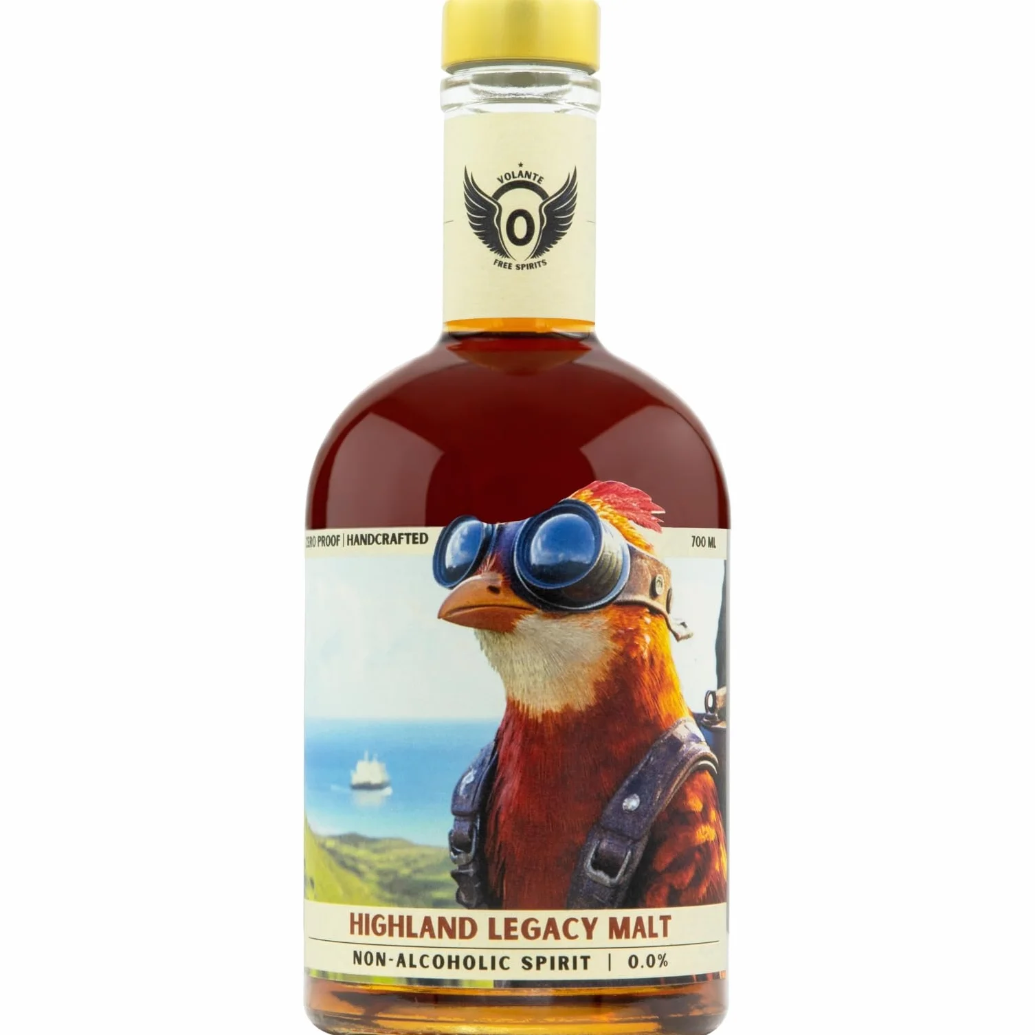 Volante Highland Legacy Malt 0,0% | Alternative sans alcool inspirée du whisky | profil fumé et malté | 700 ml