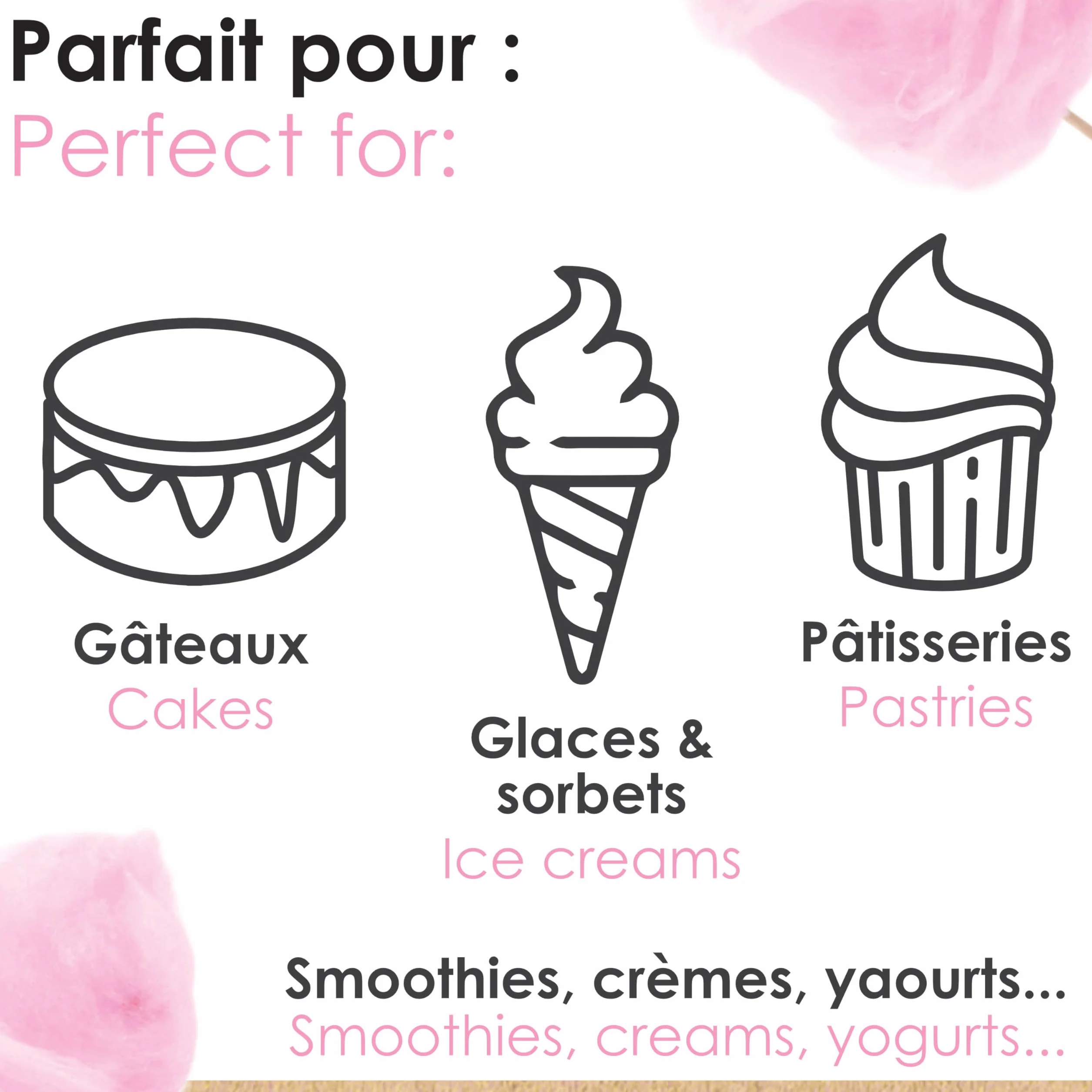 ScrapCooking - Arôme Liquide de Barbe à Papa 40 ml - Arôme Alimentaire pour Pâtisseries, Gâteaux, Biscuits, Cakes, Macarons, Glaces, Smoothies, Bonbons & Confiseries - 4386