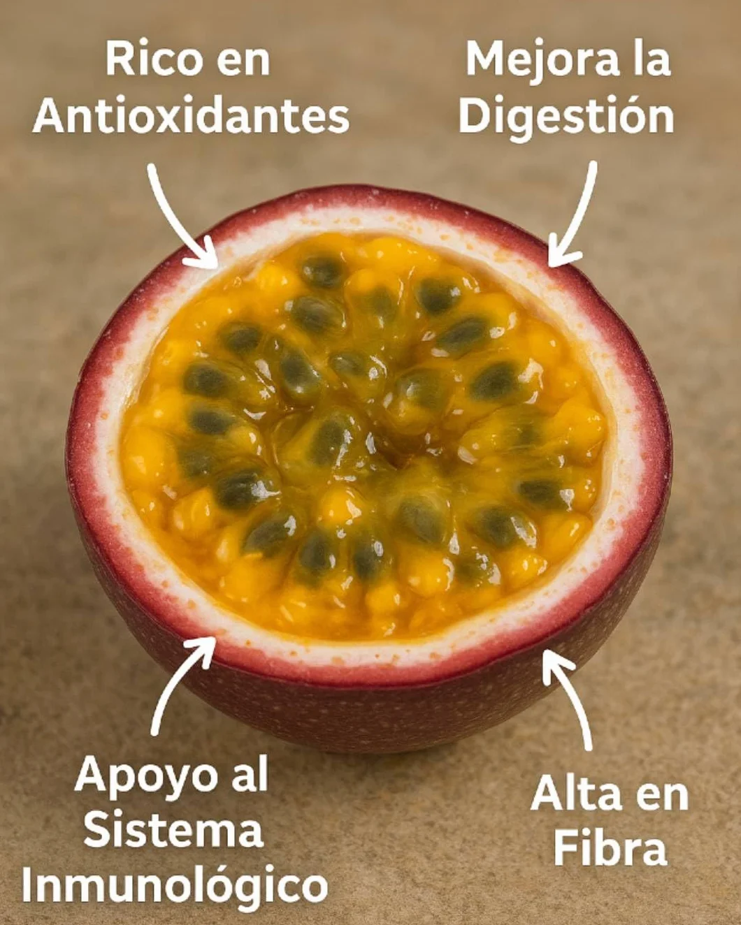 Vitalem – Boîte de maracuja 1,5 kg | Fruit de la passion | Fruit frais tropical de saison | 100% naturel et durable | Culture locale (Málaga) | Passion fruit idéal pour smoothies, milk-shakes et yaou