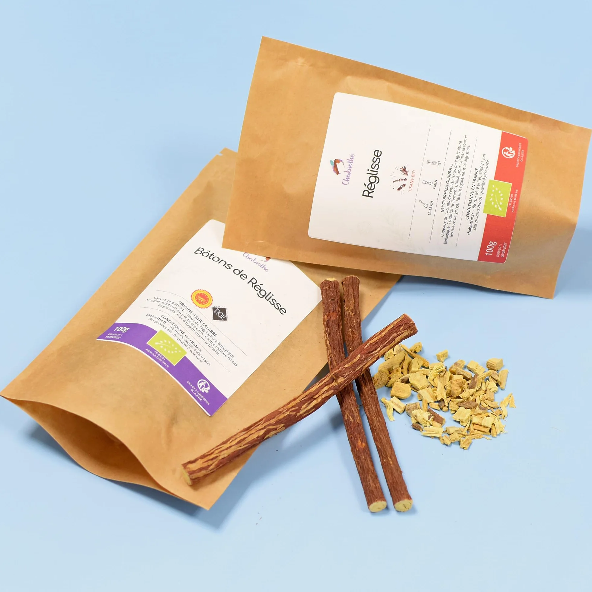 Bâtons de réglisse BIO 80g IGP Italie Calabre