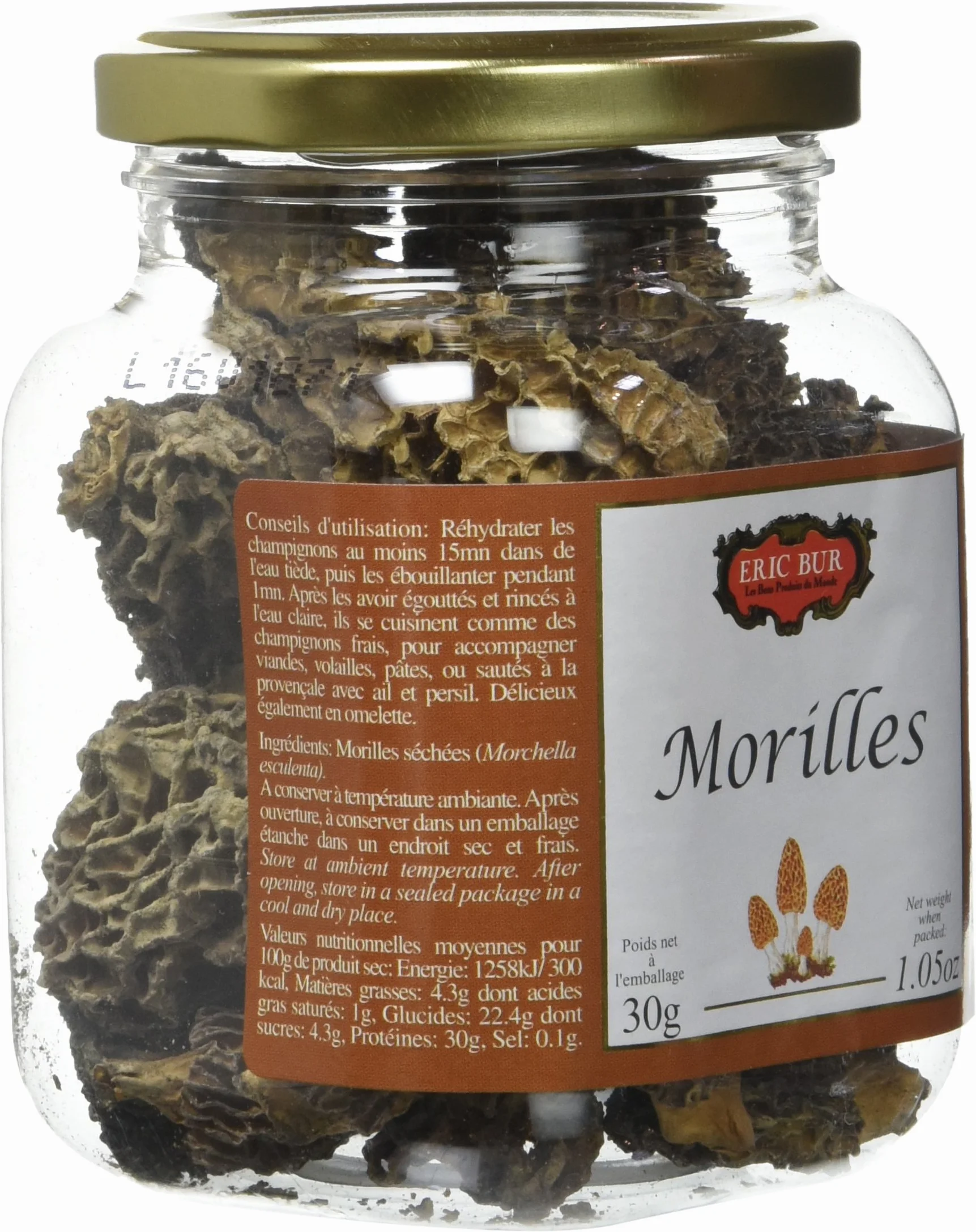 ERIC BUR Morilles Séchées 30 g