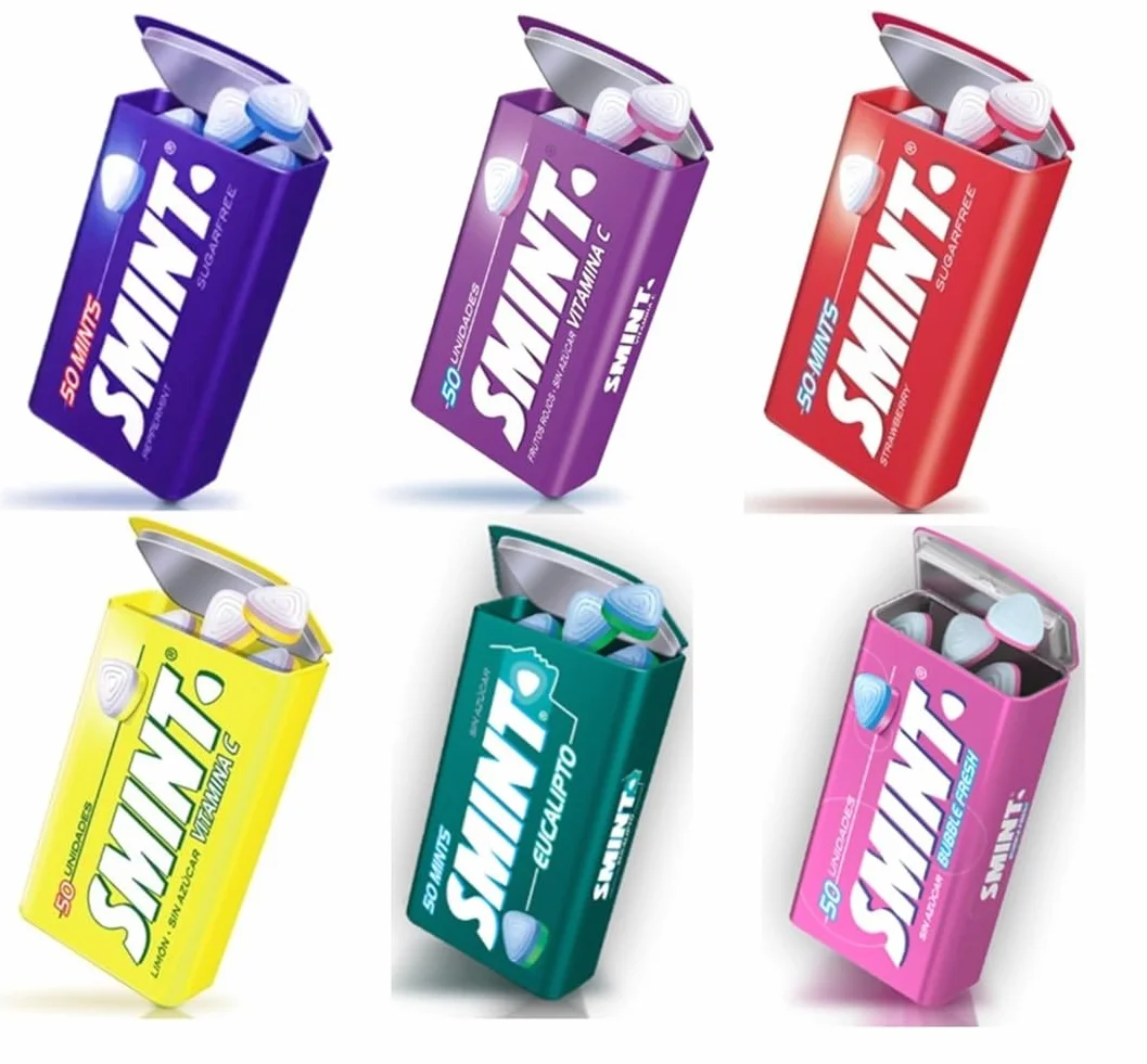 SMINT Mélange de menthe 12 boîtes sans sucre