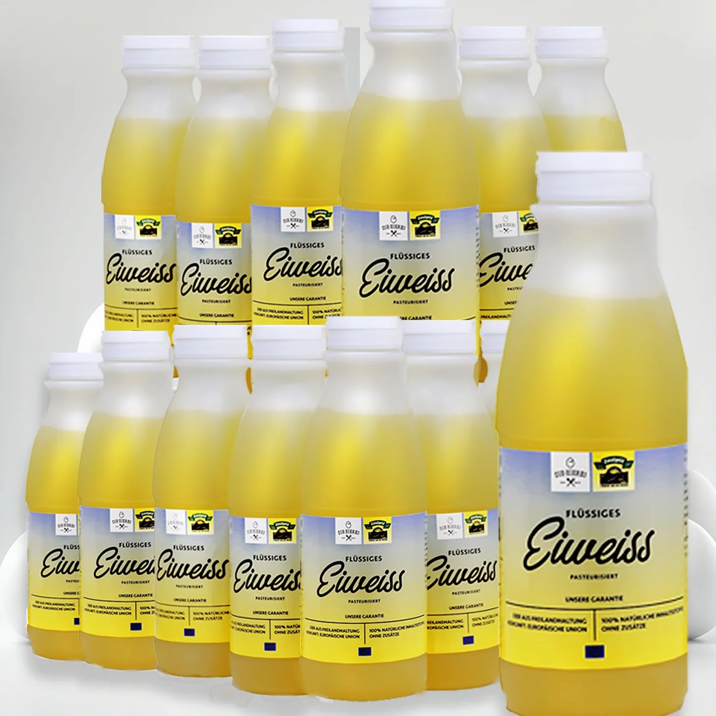 EIKLAR-LIQUIDE 6000g (12x500g) Protéine d’œuf pure d’élevage européen en plein air