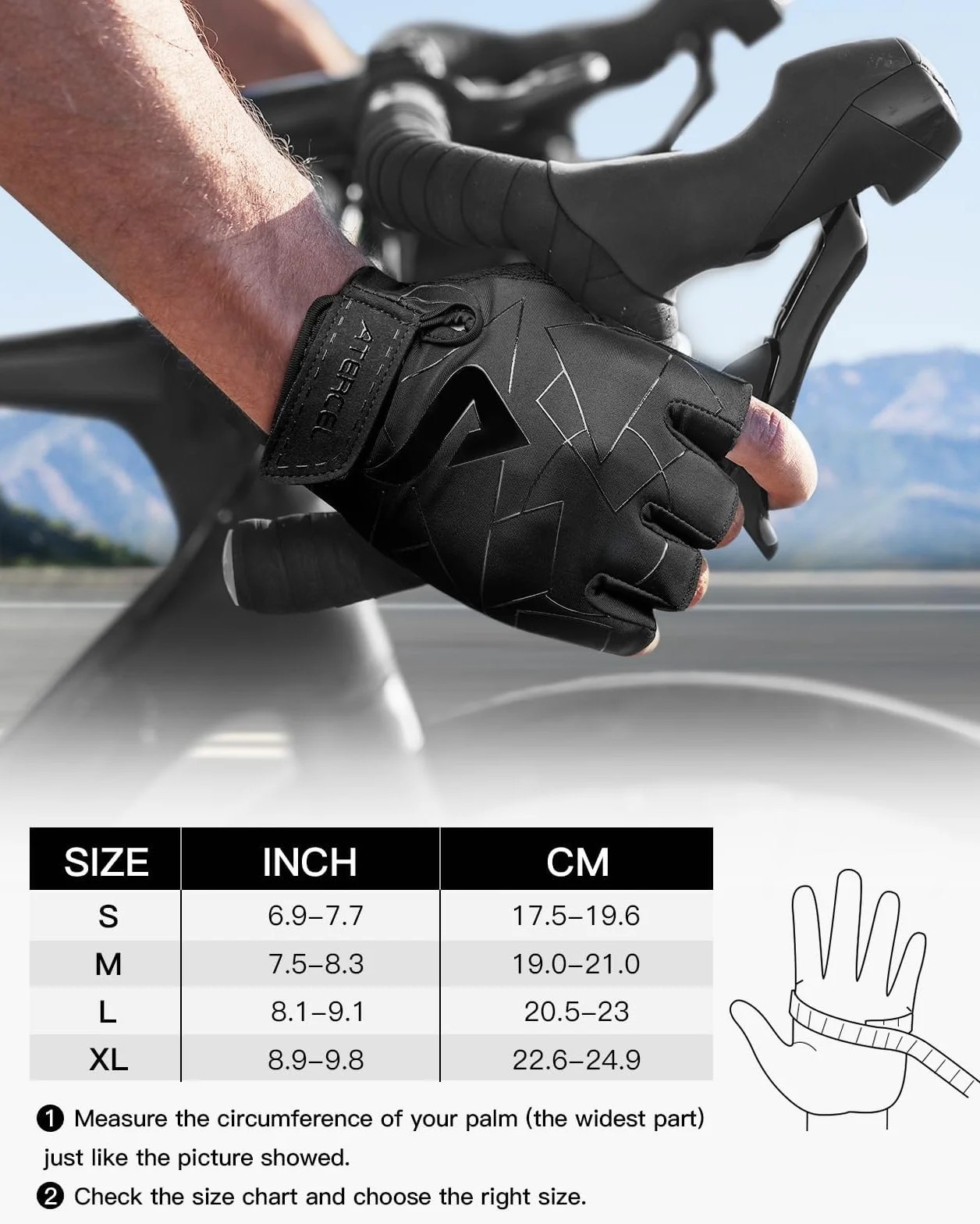 ATERCEL Gants de cyclisme pour homme et femme VTT entraînement haltérophilie plein air