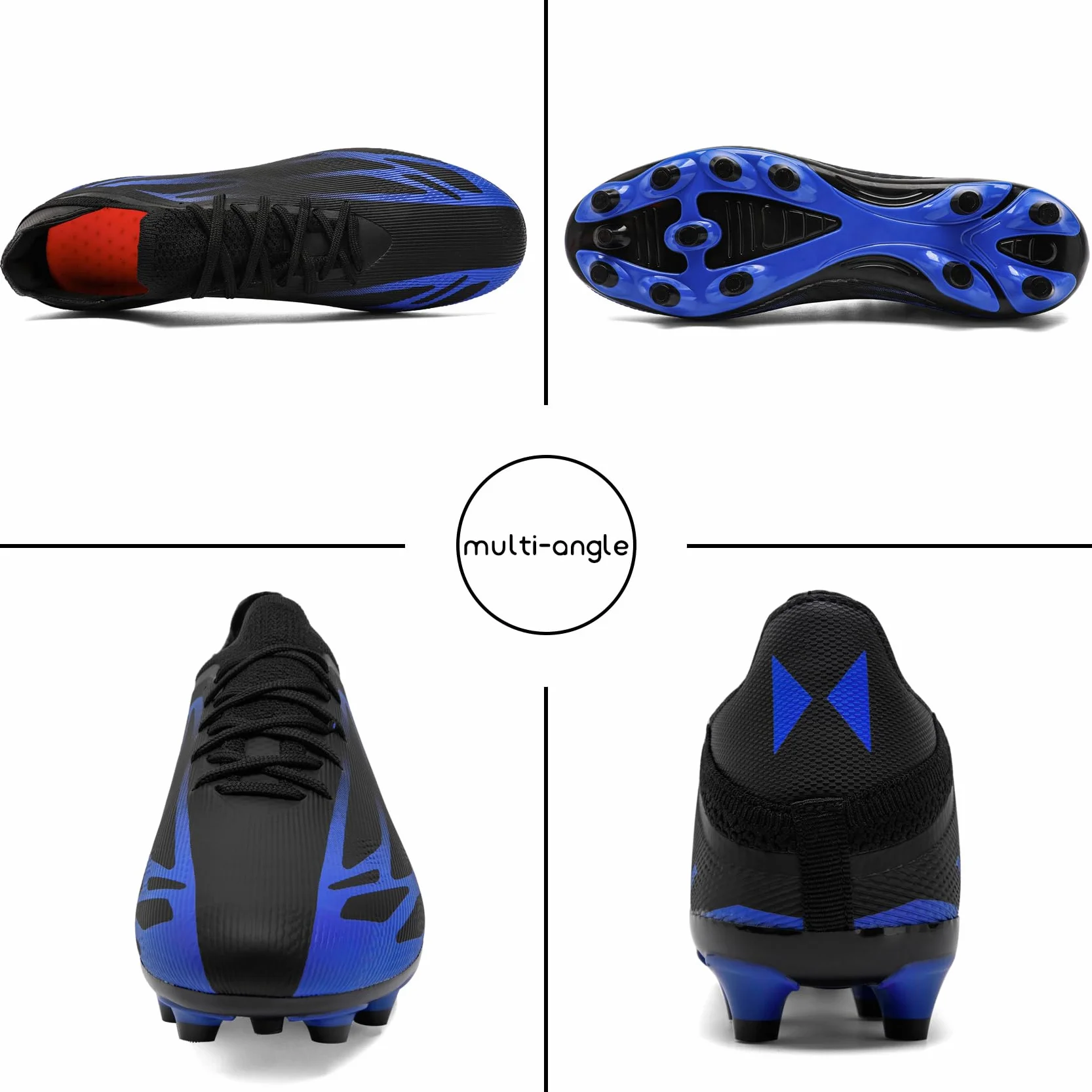 Chaussures de Football Homme Crampons Futsal Professionnel Athlétisme Entrainement