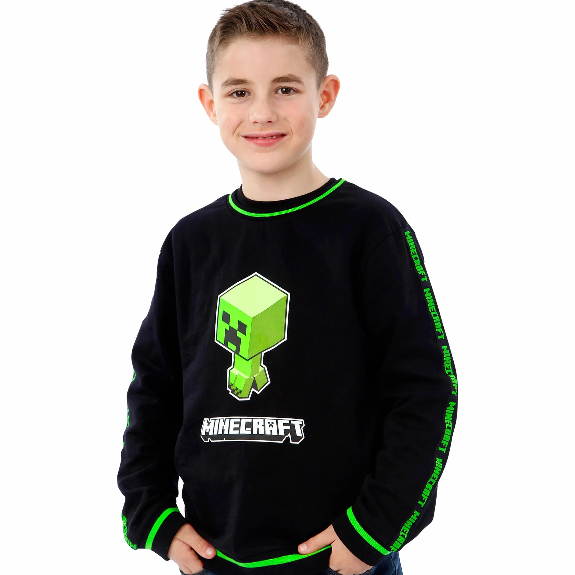 Minecraft Sweatshirt Garçon Creeper