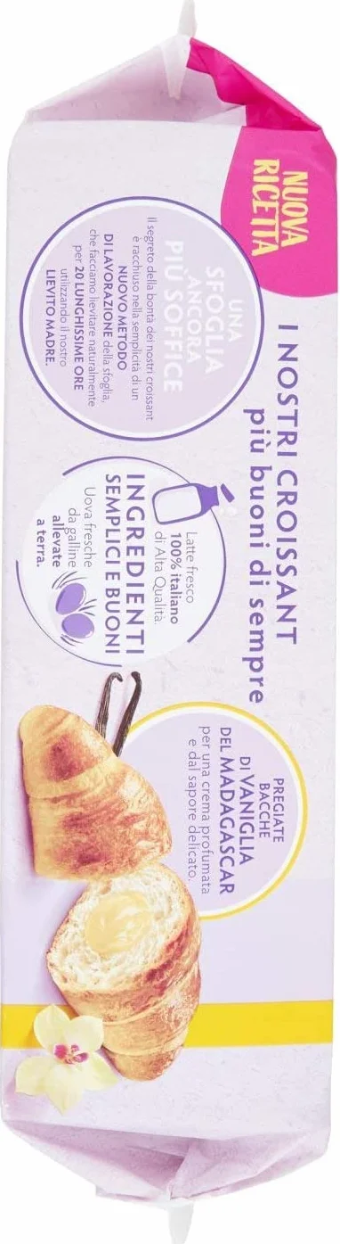 Bauli Cornetti Lot de 18 croissants avec crème pâtissière 50 g
