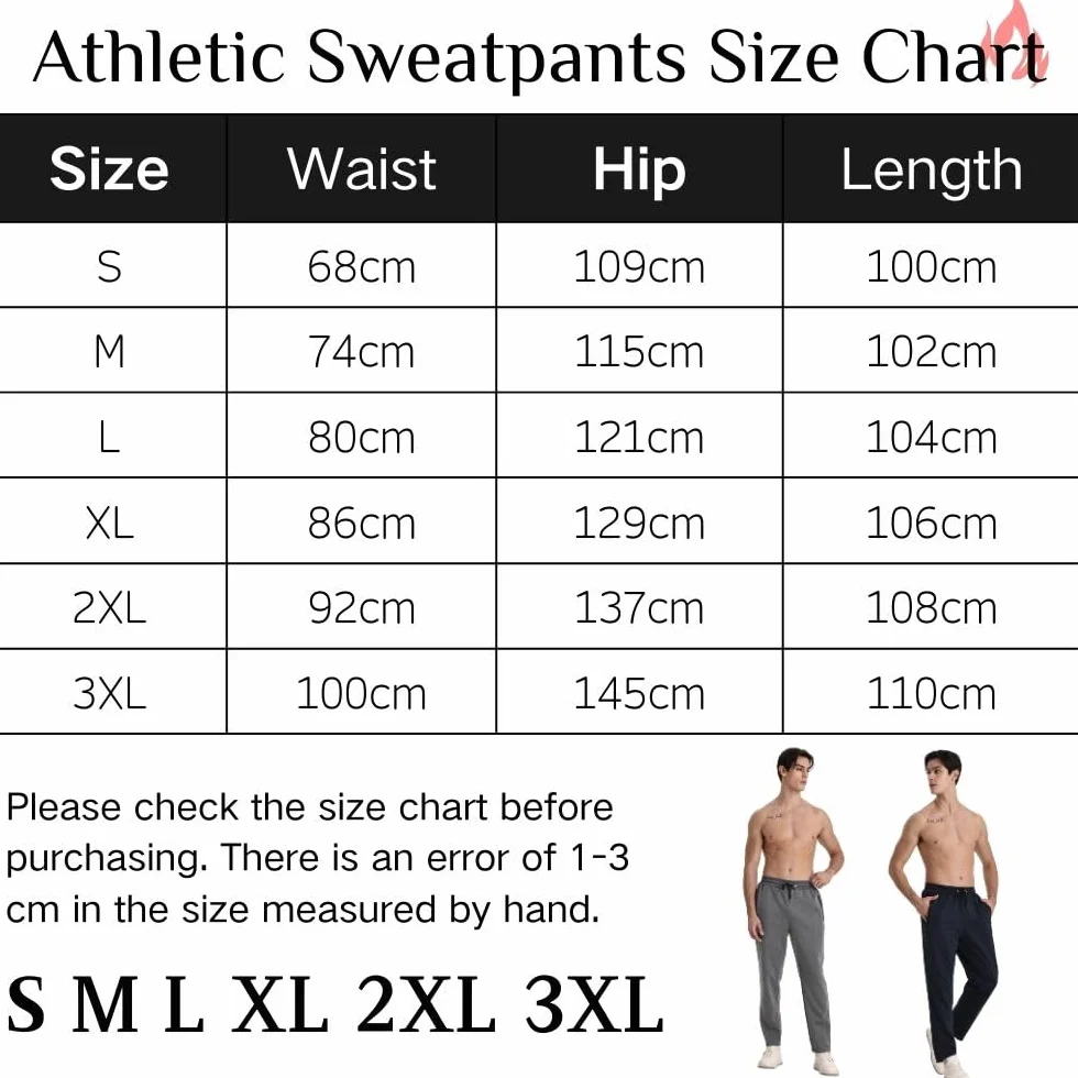 Lot de 3 pantalons de jogging athlétiques homme fermeture éclair respirants flexibles