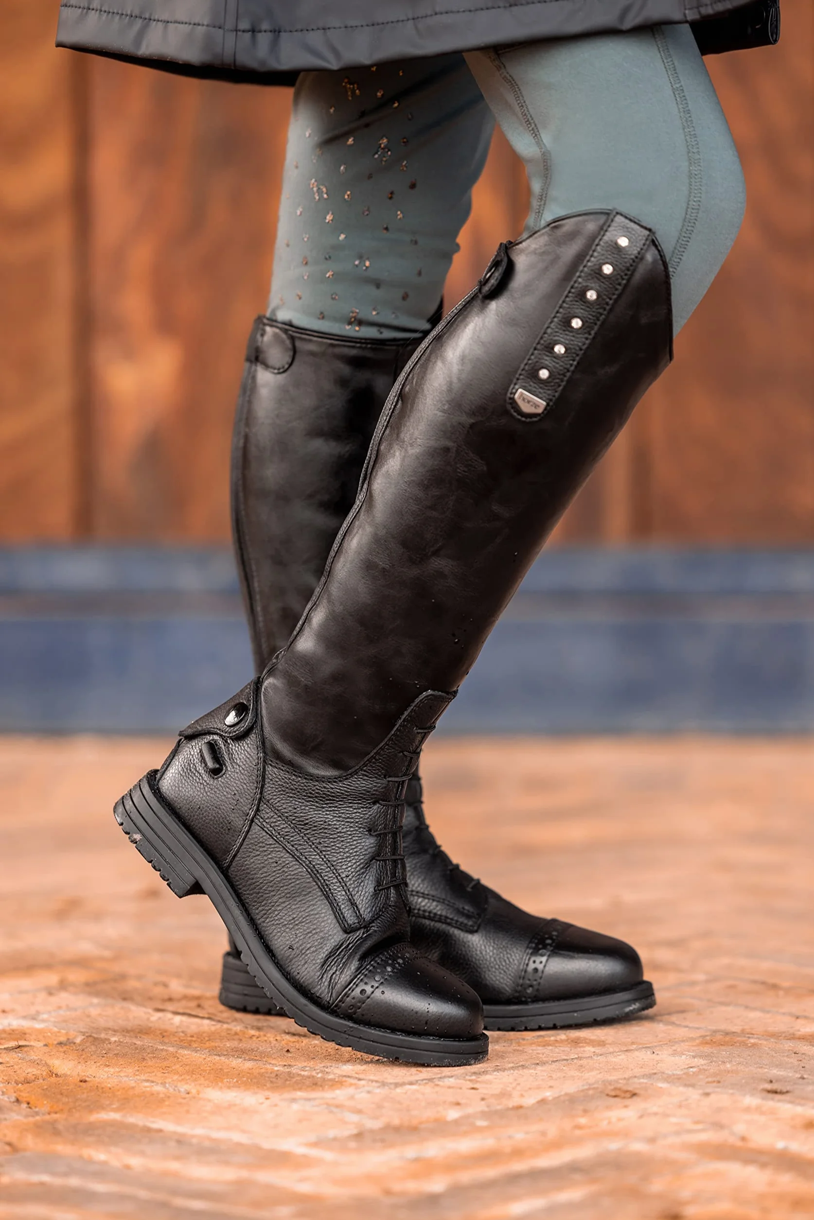 HORZE Bottes d'équitation Portland enfant cristaux