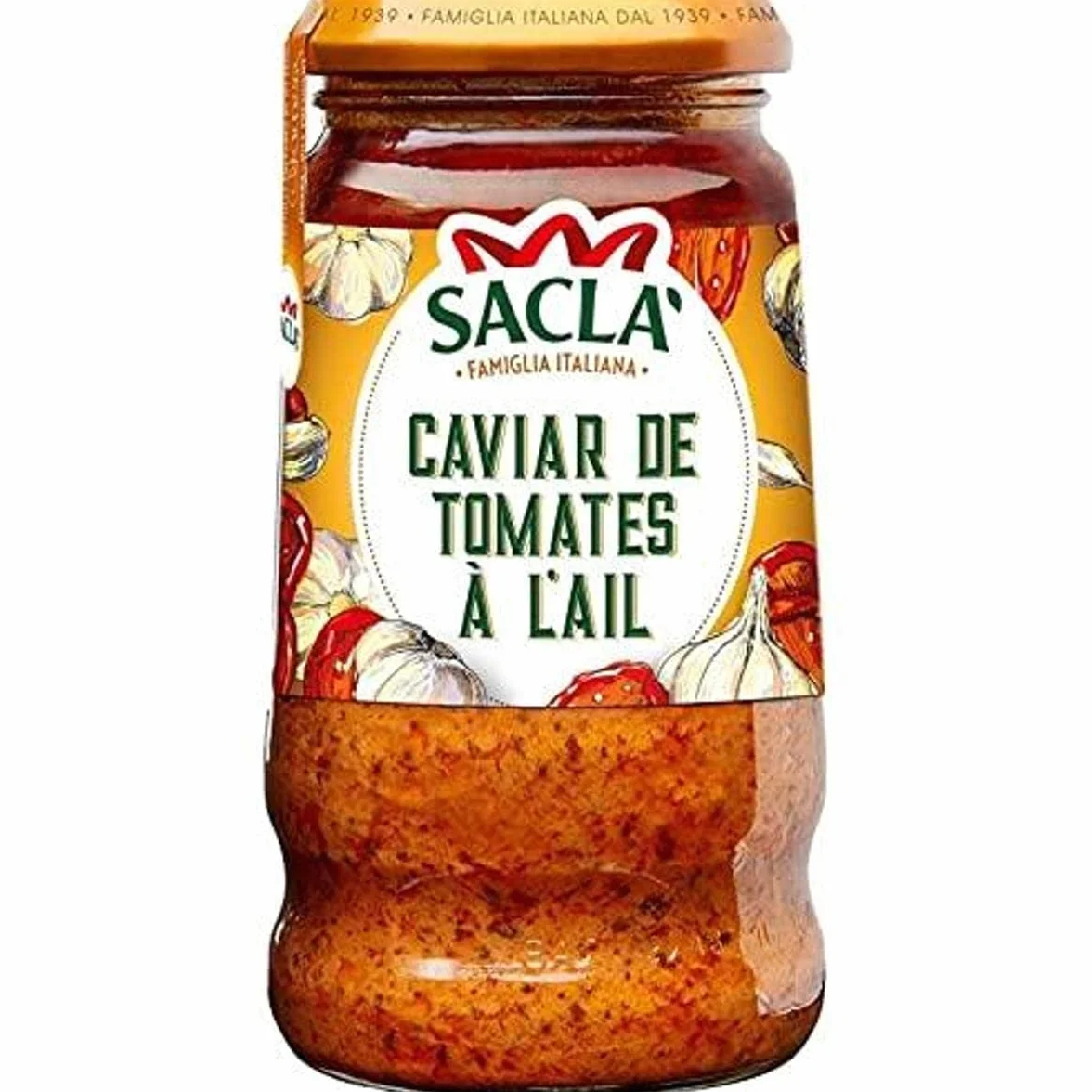 Sacla Caviar de tomates à l'ail - Le bocal de 290 g