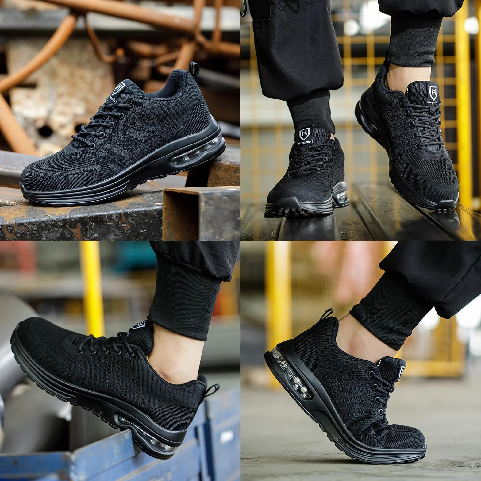 Baofular Chaussures de Sécurité Hommes Femmes Légères Antidérapantes Respirantes Chaussures de Travail