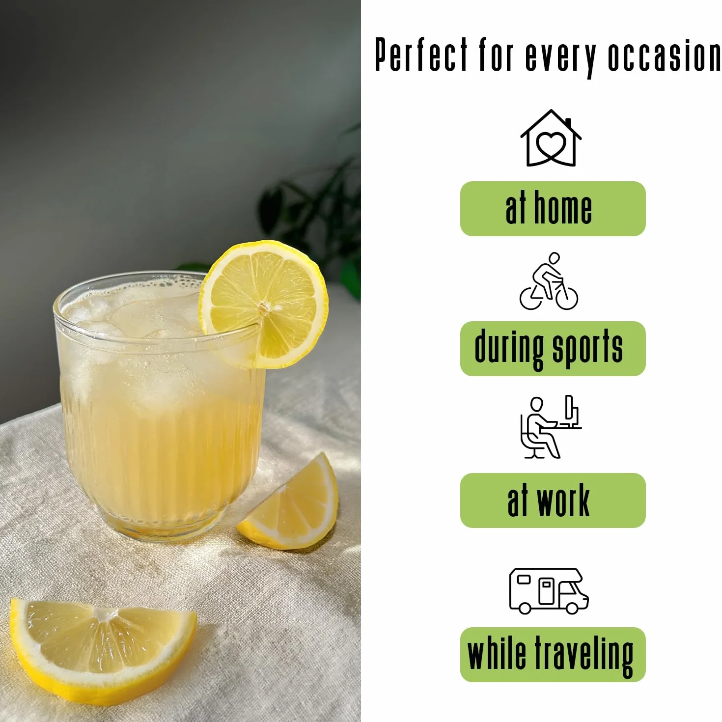 INSTICK Boisson instantanée sans sucre | paquet mix de 46 chacun pour 1,5-2,5L | différentes sortes | boisson en poudre - végétalienne, faible en calories, avec vitamine C, poudre pour eau