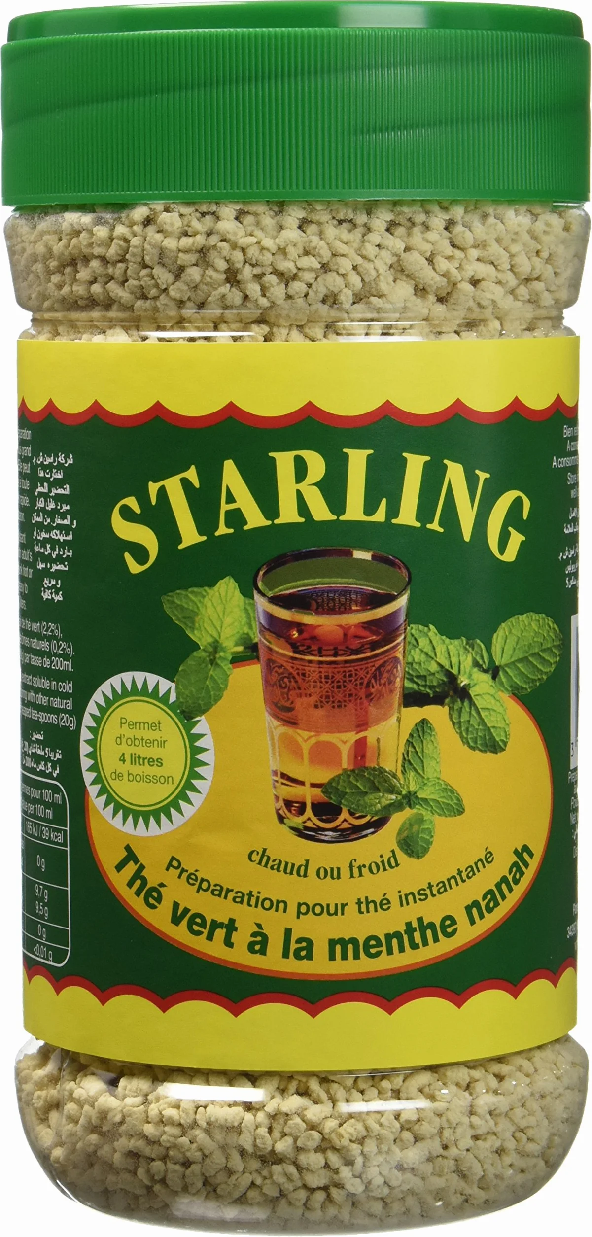 STARLING Boisson Instantané Menthe Nanah 400 g - Lot de 4
