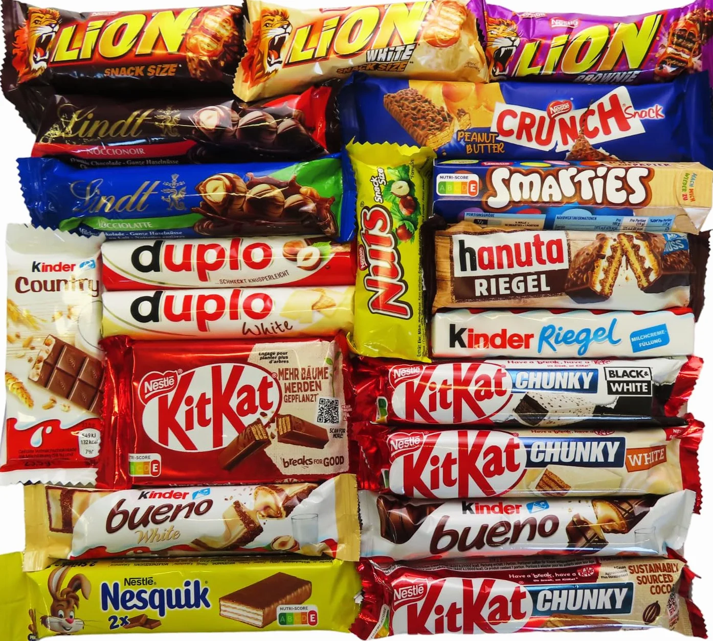 Assortiment de Barre au chocolat (20 pièces)