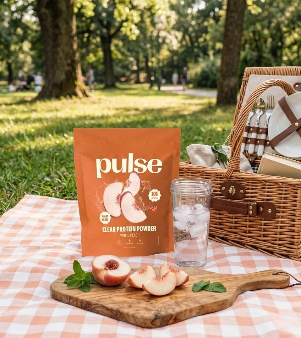 Protéine Transparente, Saveur Rafraîchissante De Pêche, 405g | Clear Protein 100 % vegan, isolat de protéine de pois de haute qualité, sans sucre, faible en calories, 10 g par portion