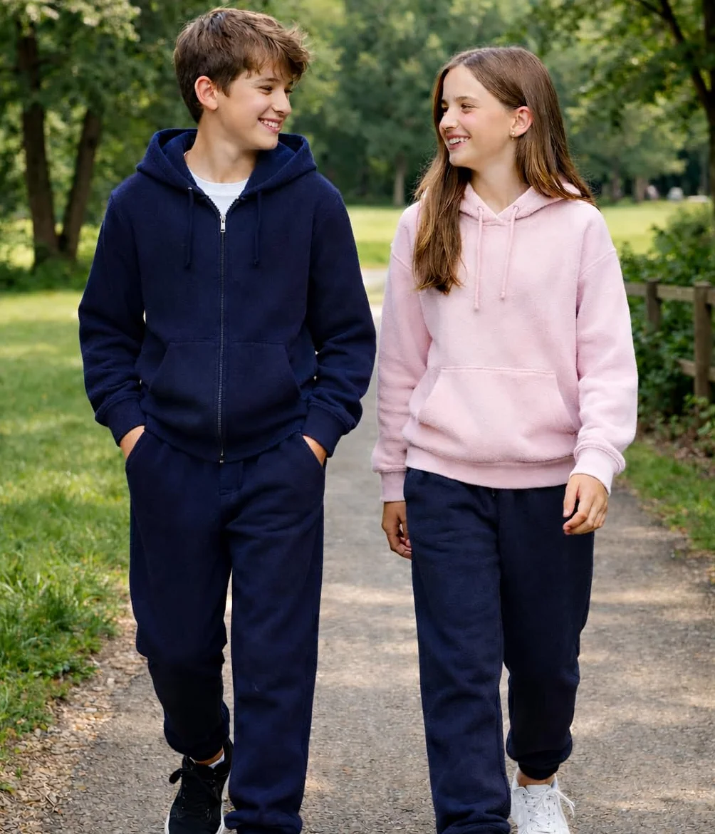 COSHAL Pantalon de jogging enfant polaire garçons filles école sport décontracté