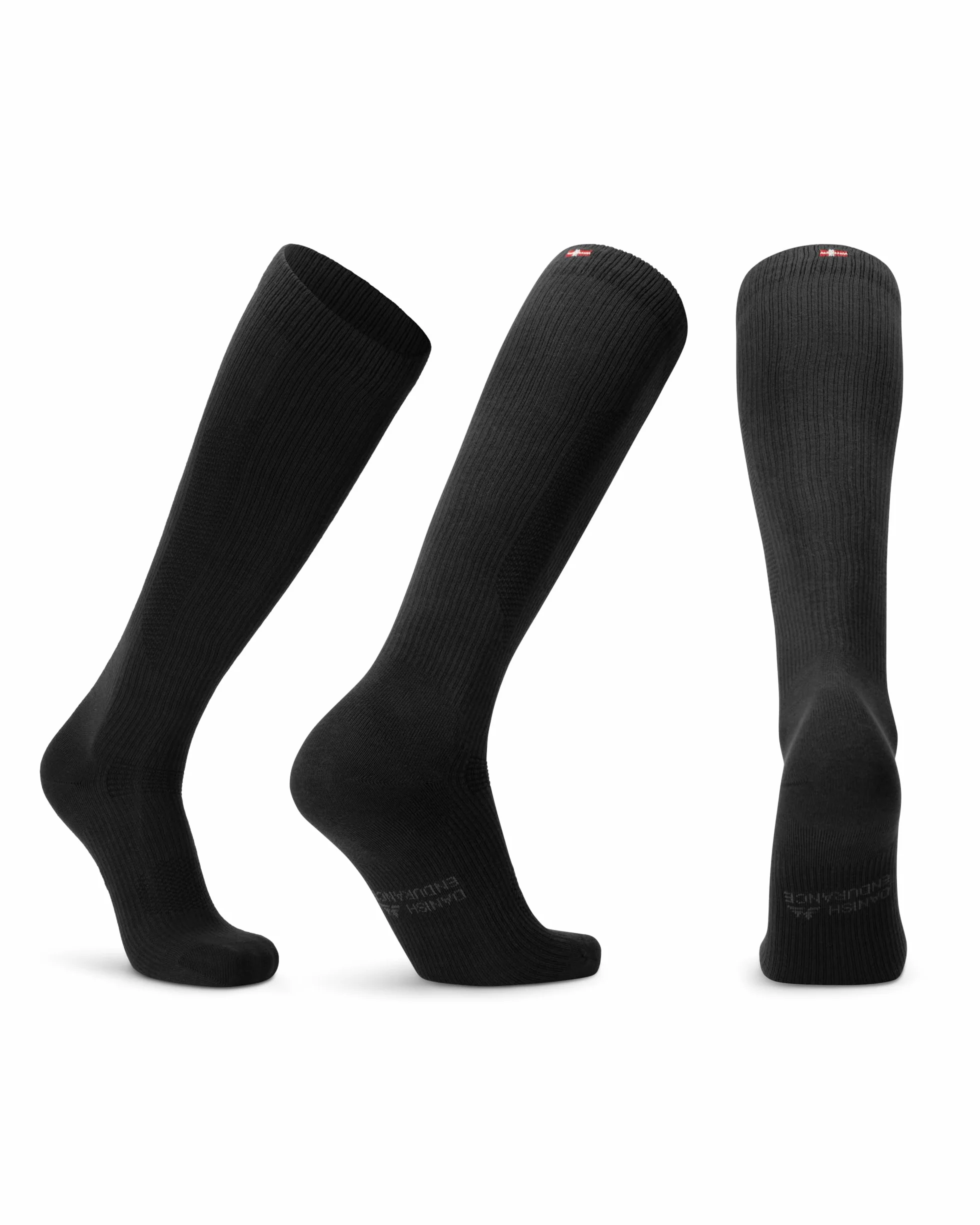 DANISH ENDURANCE Chaussettes de Contention en Coton Bio 14-18 mmHg Compression Graduée Unisexe