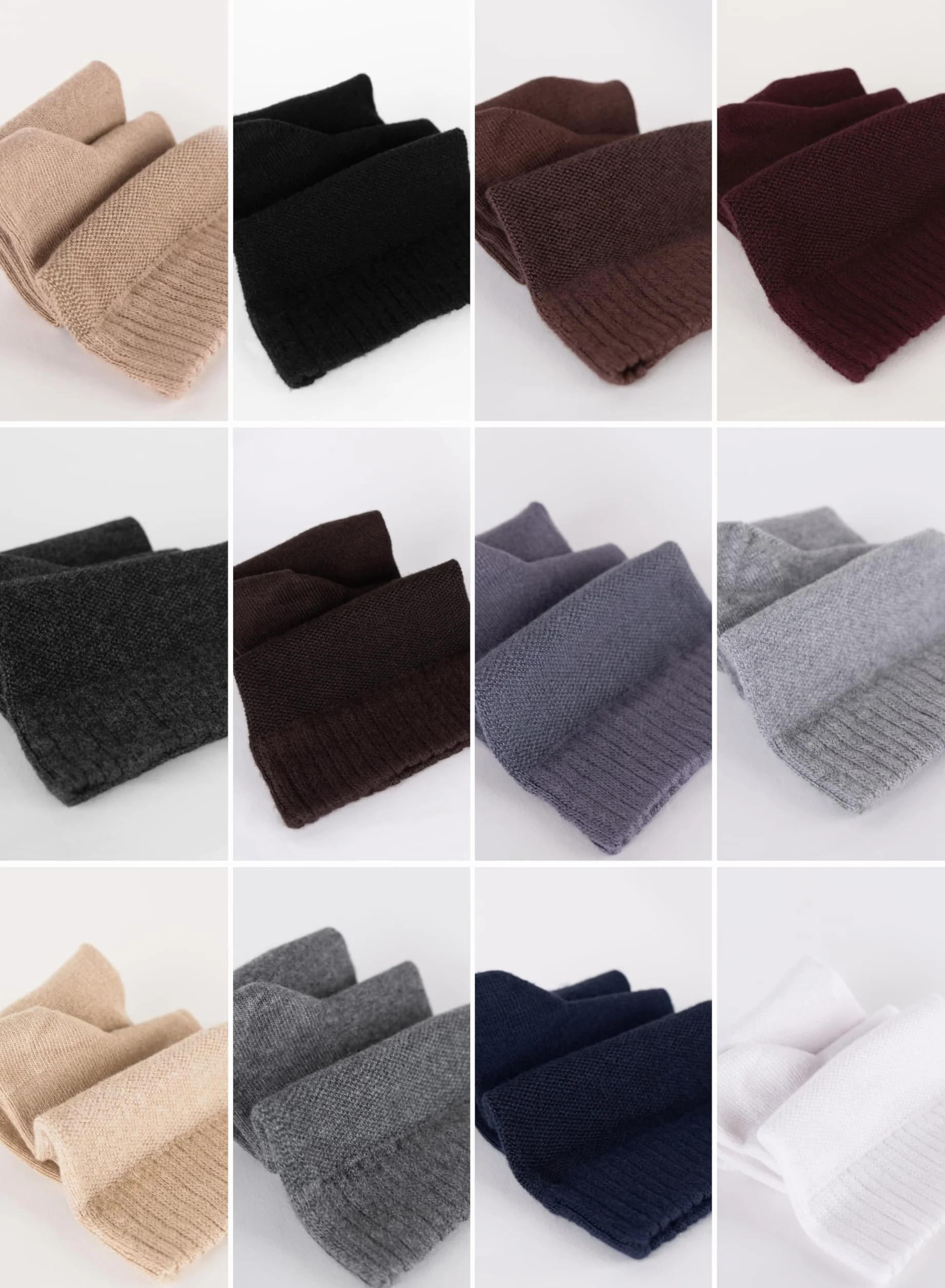 HUGH UGOLI Chaussettes Cheville Hommes Diabétiques 4 Paires Bambou Douces Fines Larges Amples Pointure 40-44 44-47